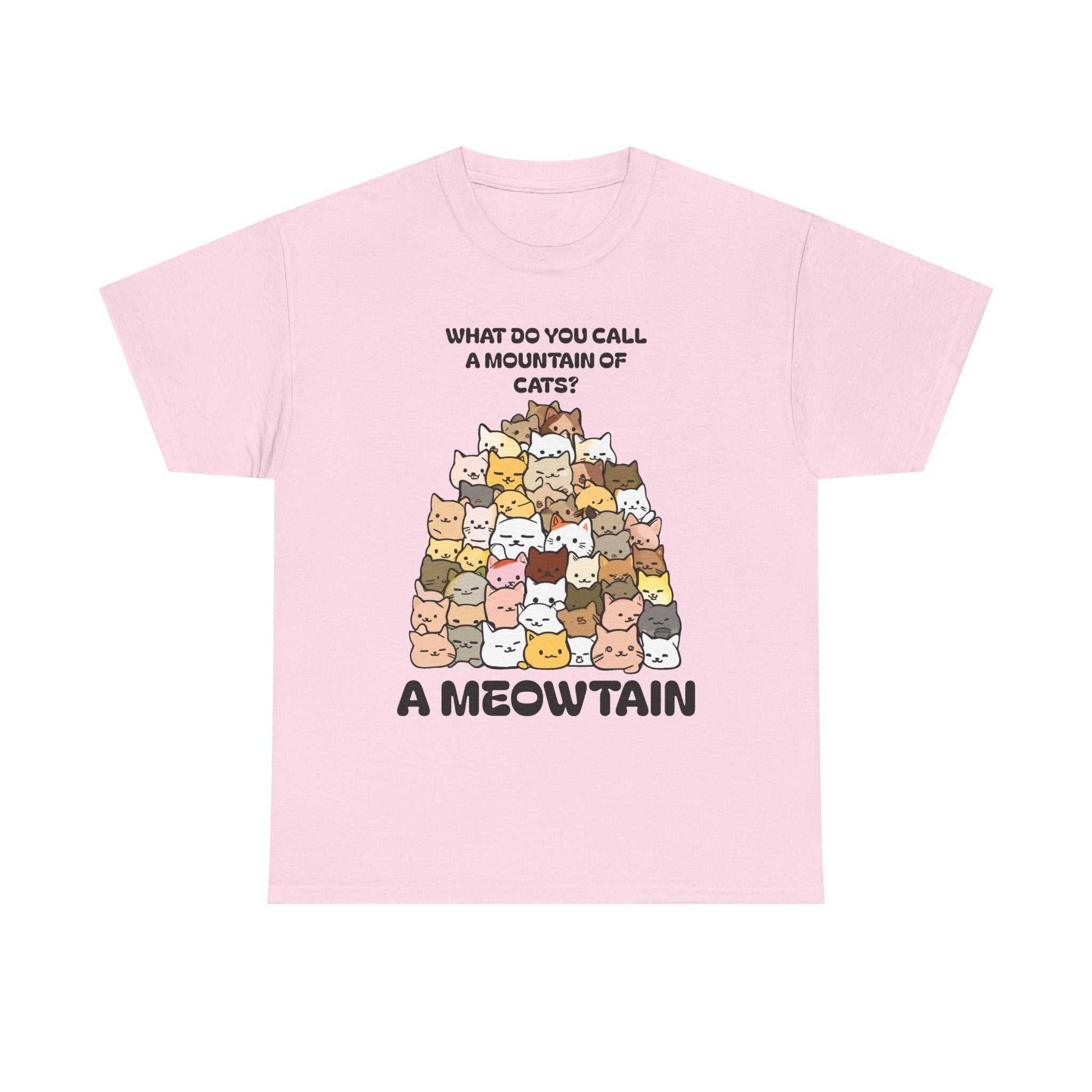 A Meowtain! Funny Cat Pile T-Shirt – Cute Kitty Graphic Tee