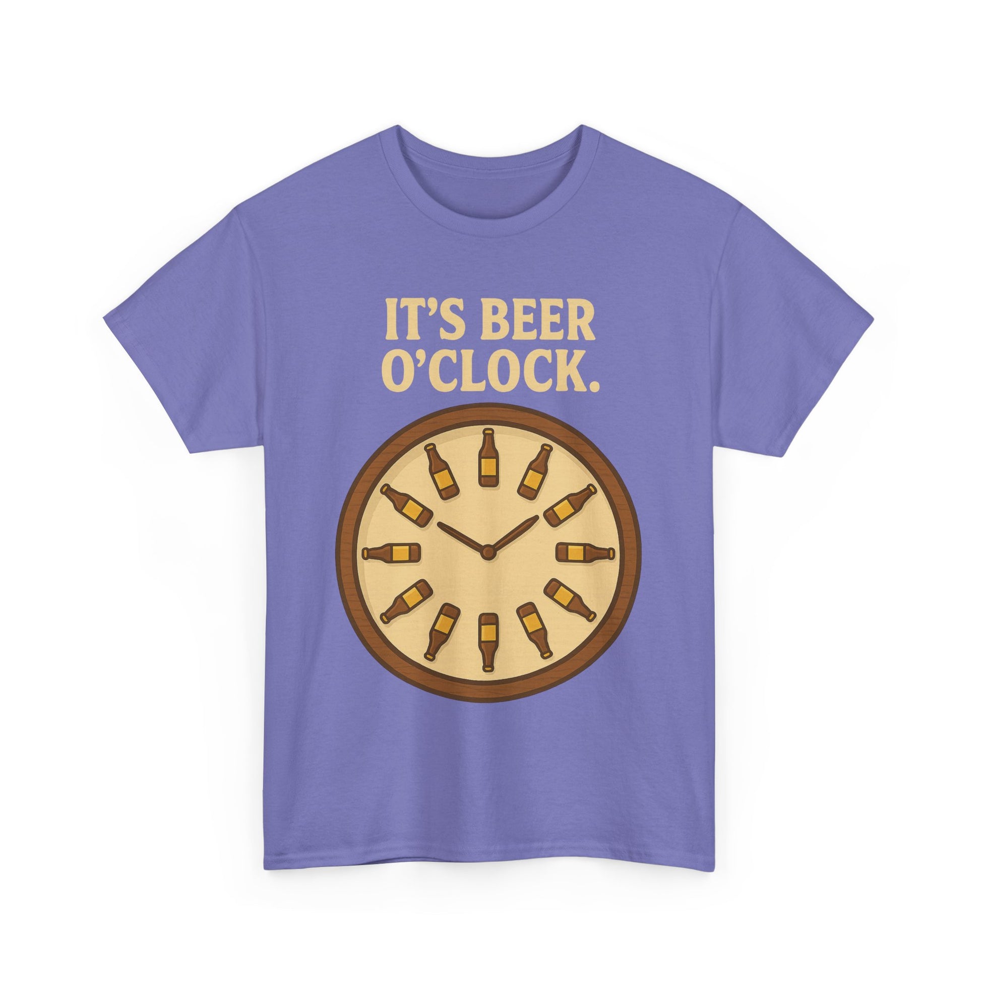It’s Beer O’Clock Tee – Funny Unisex Cotton Beer Lover Shirt