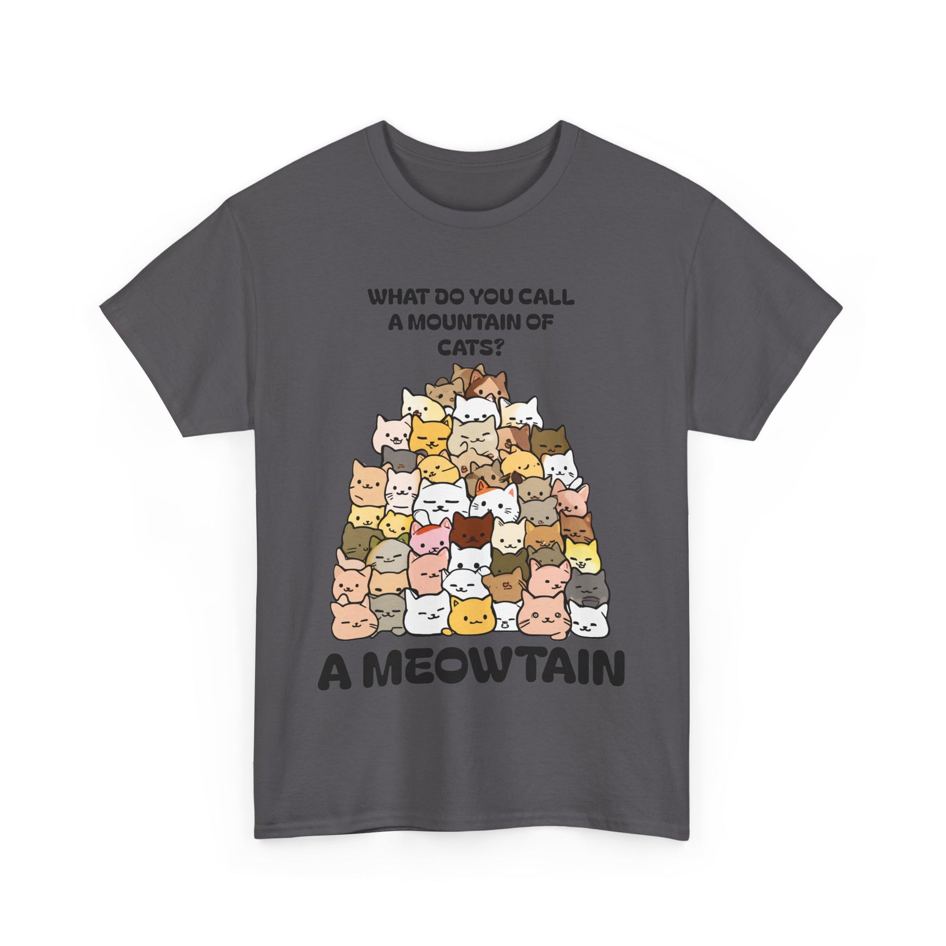 A Meowtain! Funny Cat Pile T-Shirt – Cute Kitty Graphic Tee