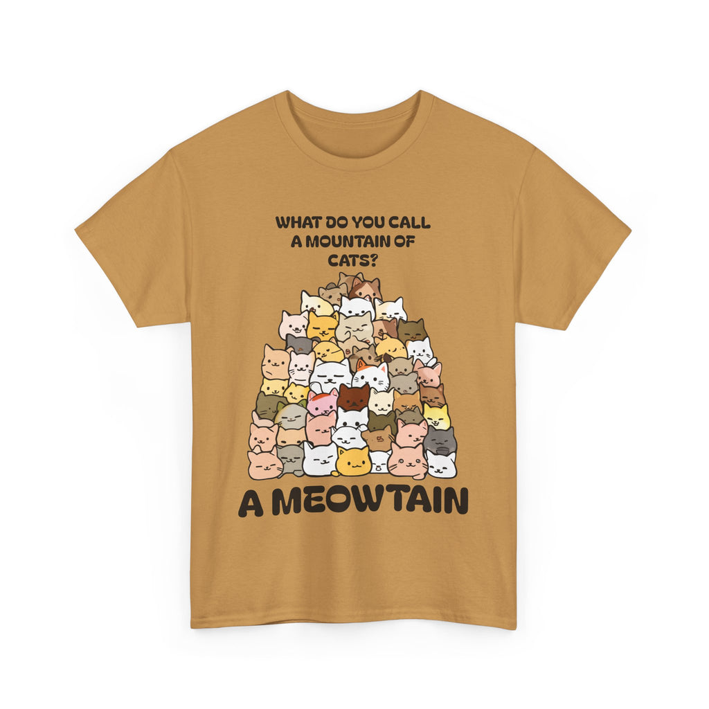 A Meowtain! Funny Cat Pile T-Shirt – Cute Kitty Graphic Tee