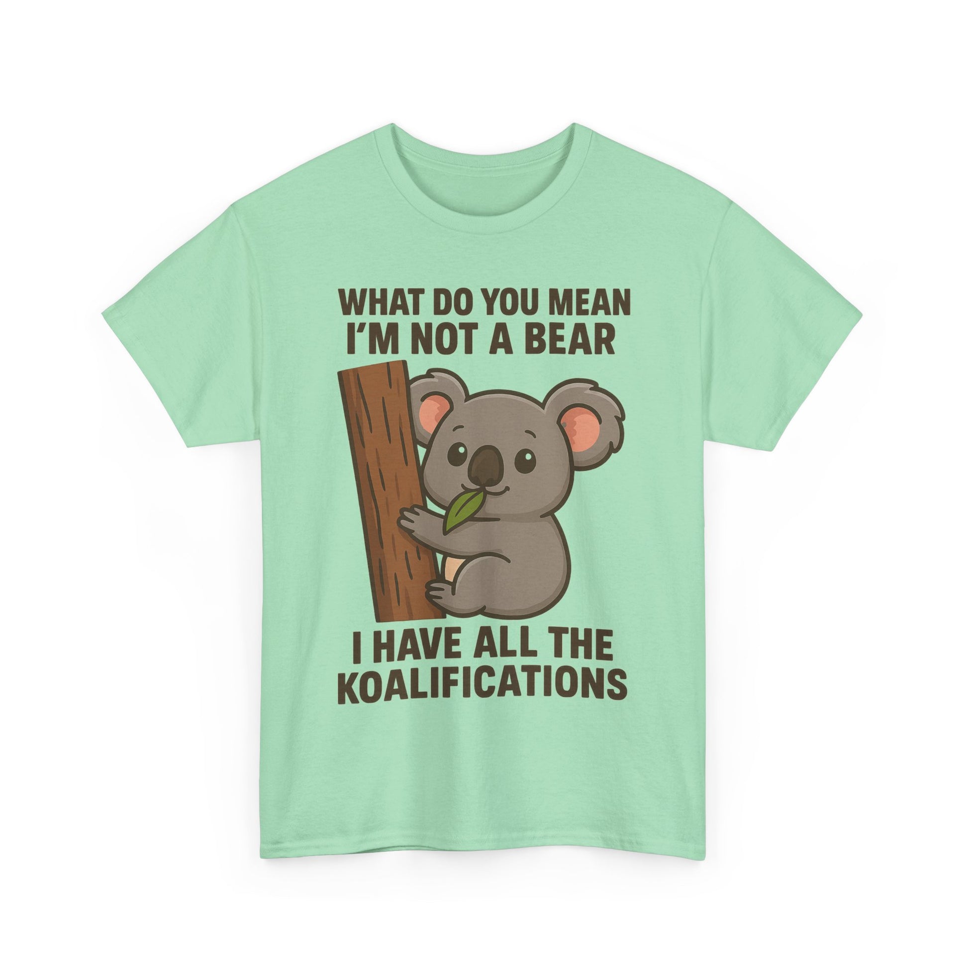 Koala Humor Shirt – Cute Unisex Cotton Tee for Animal Lovers