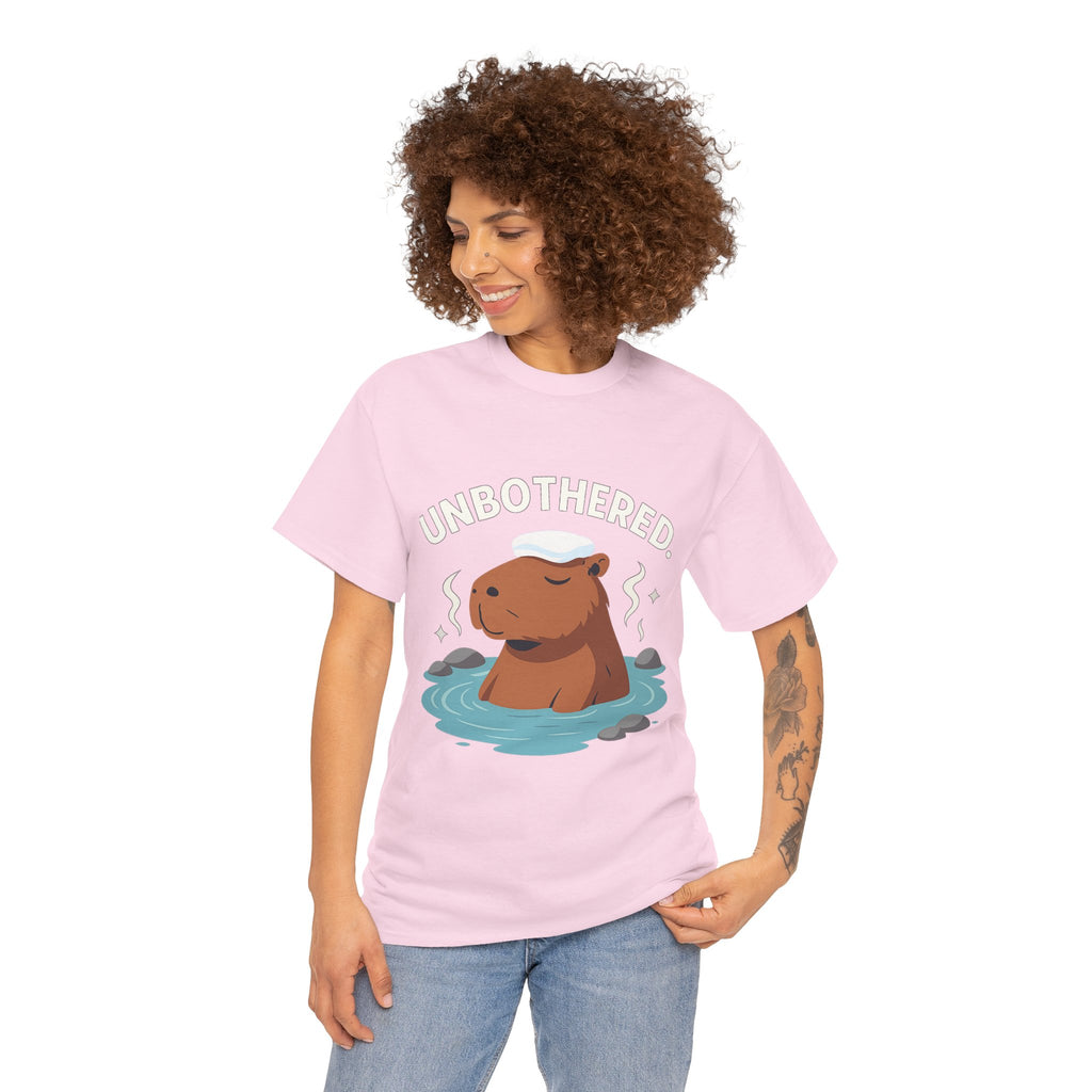 Chill Capybara Shirt – Unisex Heavy Cotton Tee with Relaxed Vibes