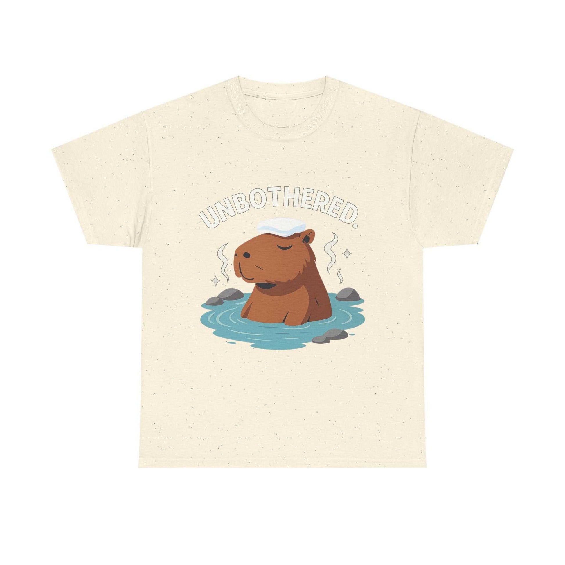 Chill Capybara Shirt – Unisex Heavy Cotton Tee with Relaxed Vibes