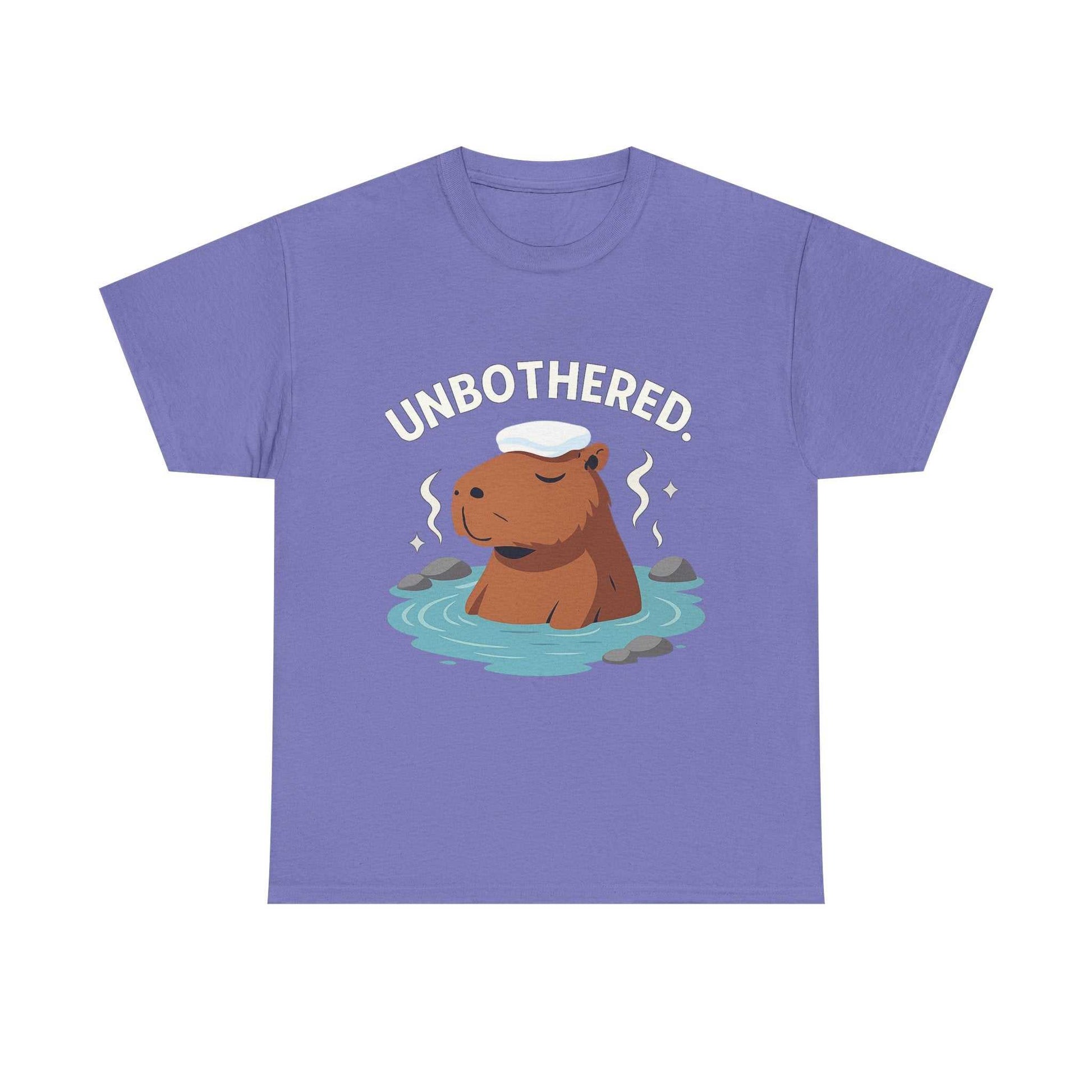 Chill Capybara Shirt – Unisex Heavy Cotton Tee with Relaxed Vibes