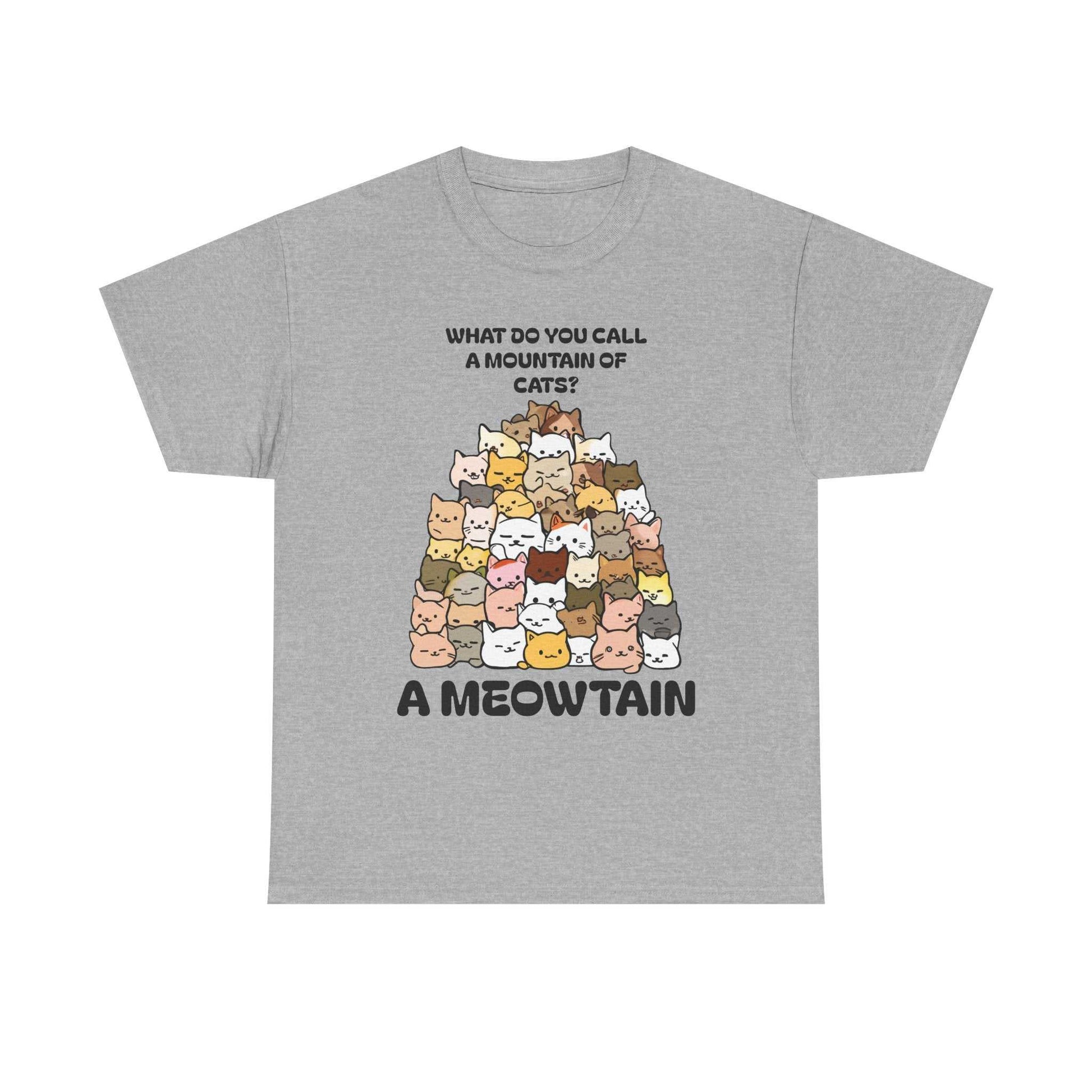 A Meowtain! Funny Cat Pile T-Shirt – Cute Kitty Graphic Tee