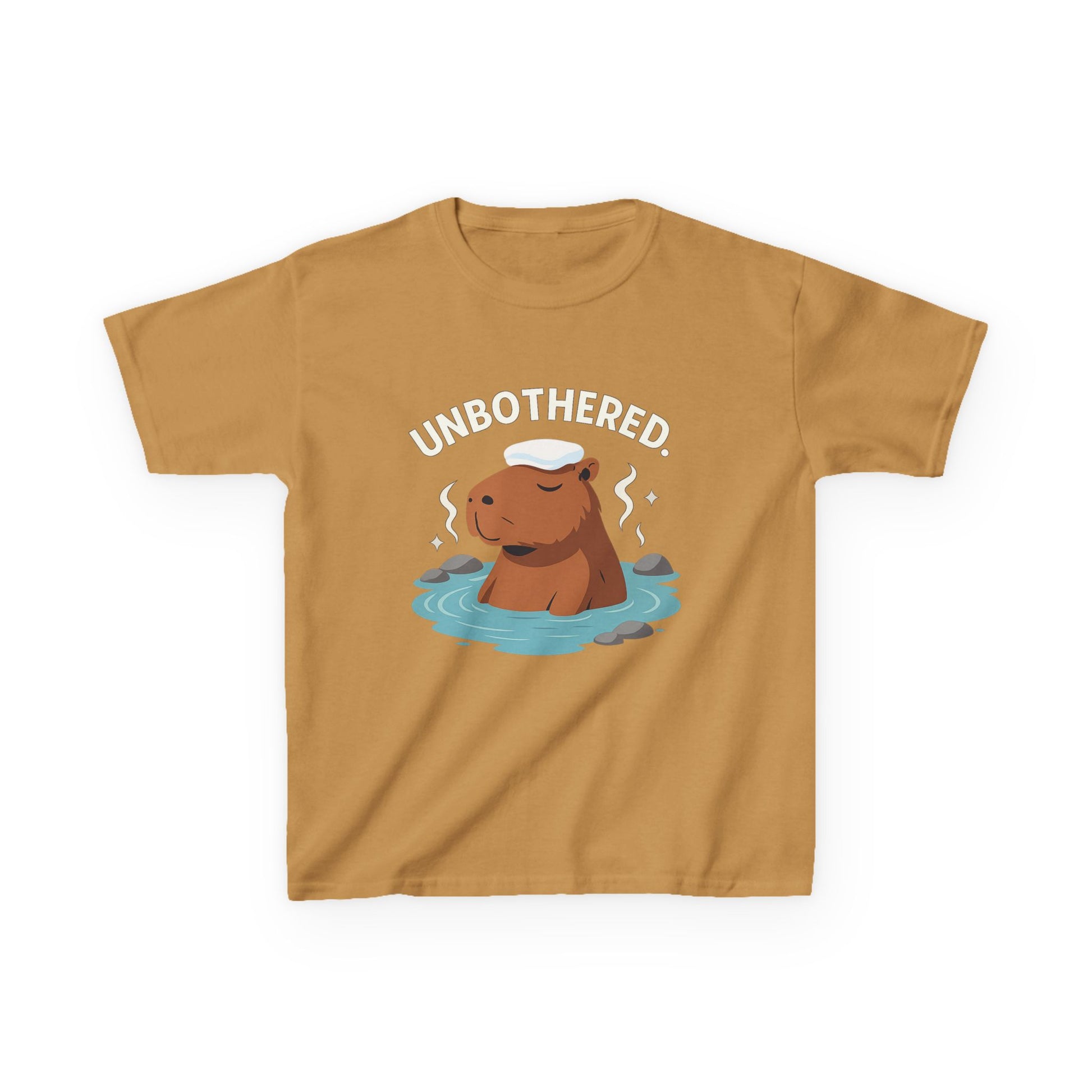 Chill Capybara Kids T-Shirt – Relaxed Vibe Unisex Heavy Cotton Tee
