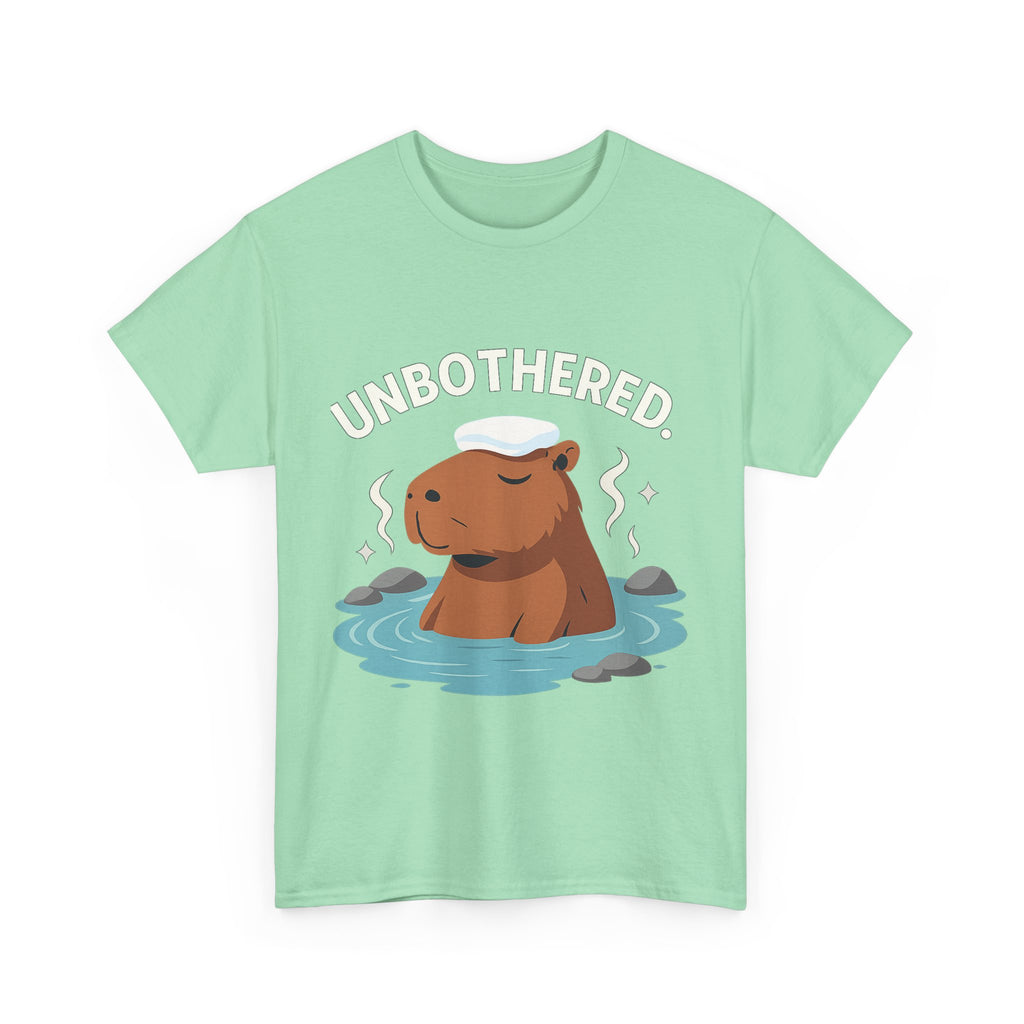 Chill Capybara Shirt – Unisex Heavy Cotton Tee with Relaxed Vibes