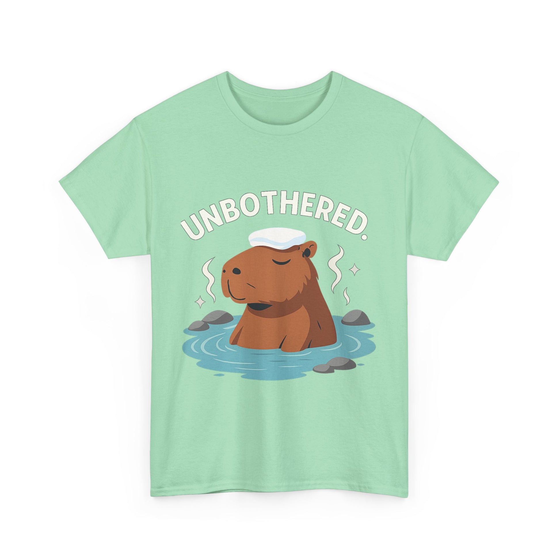 Chill Capybara Shirt – Unisex Heavy Cotton Tee with Relaxed Vibes