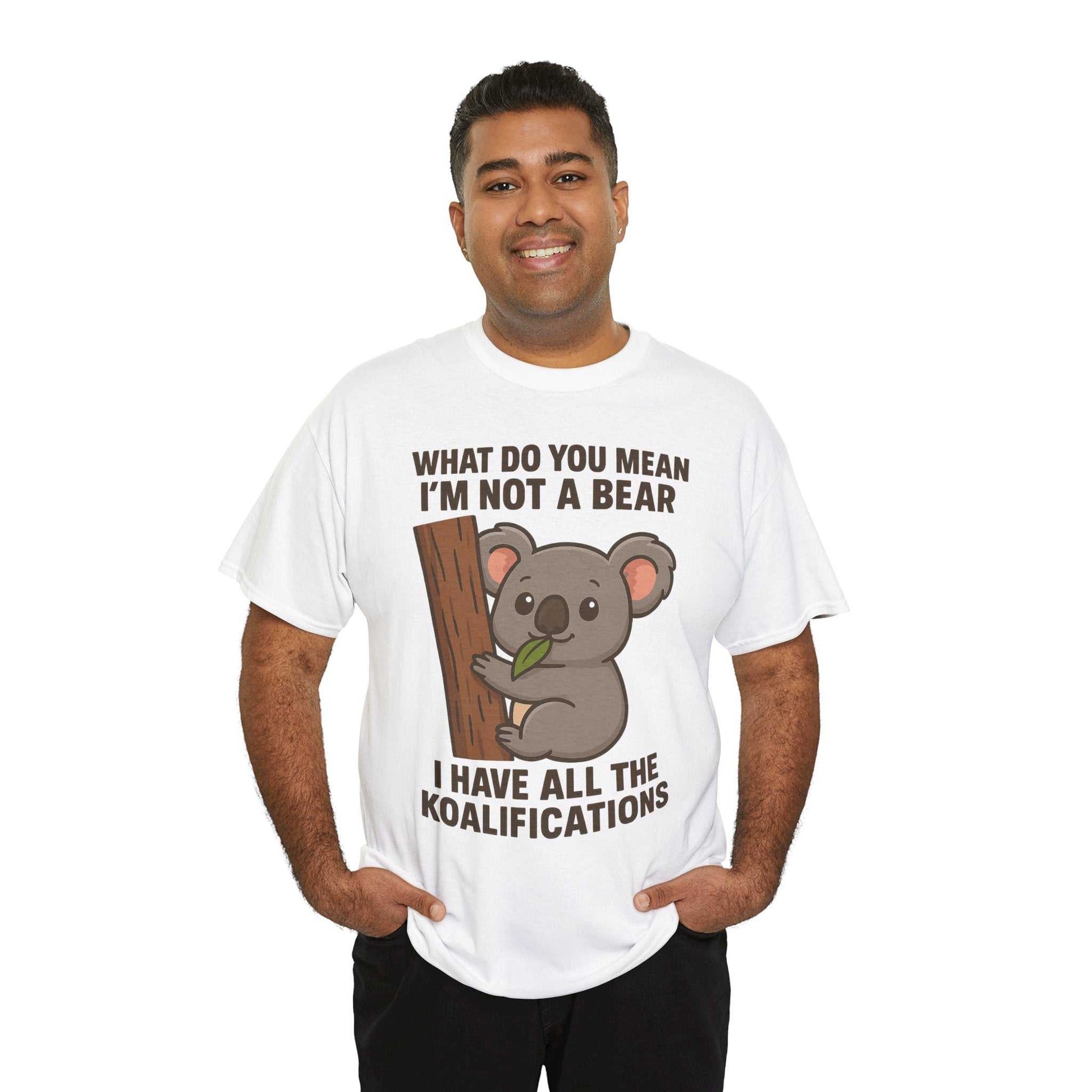 Koala Humor Shirt – Cute Unisex Cotton Tee for Animal Lovers
