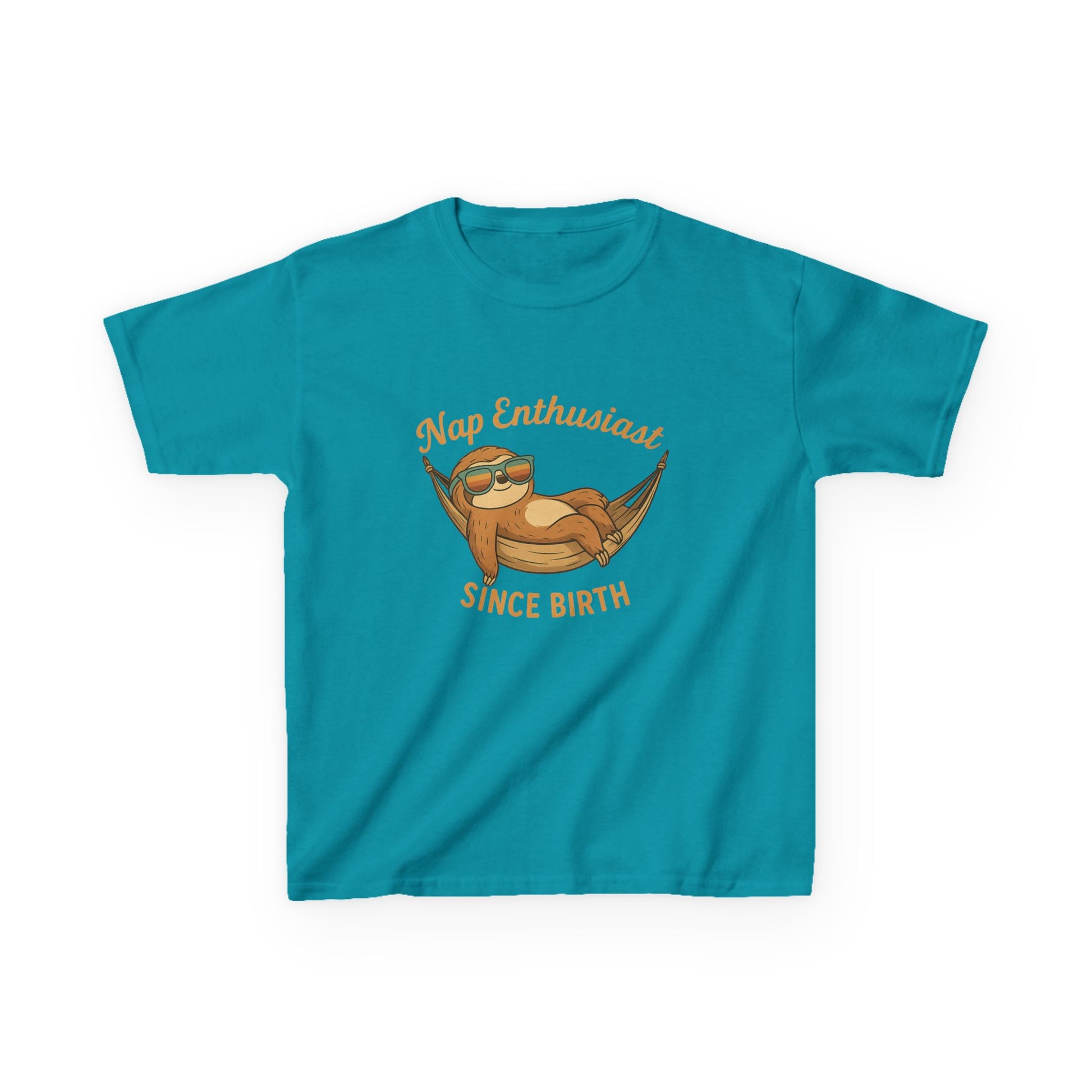 Nap Enthusiast – Vintage Sloth T-Shirt for Kids | Funny Lazy Unisex Cotton Tee