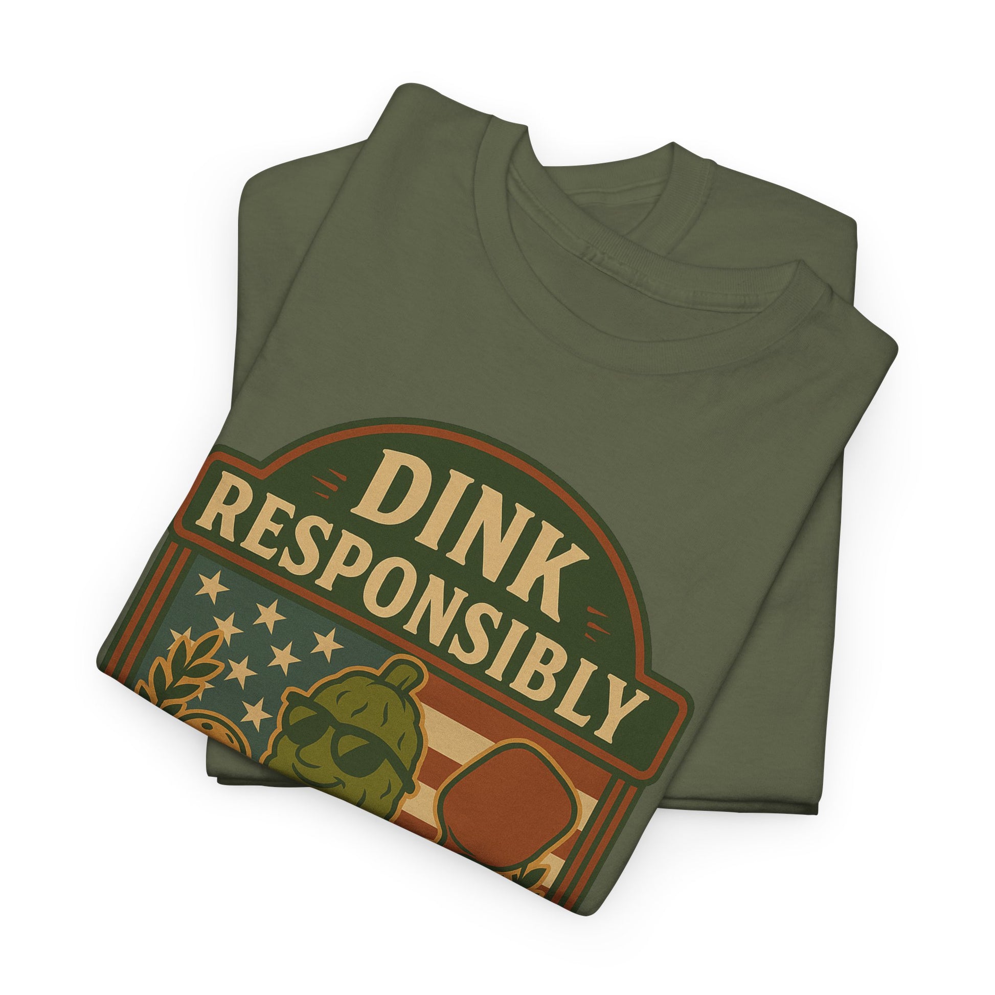 Dink Responsibly Pickleball T-Shirt – Funny Sports Tee