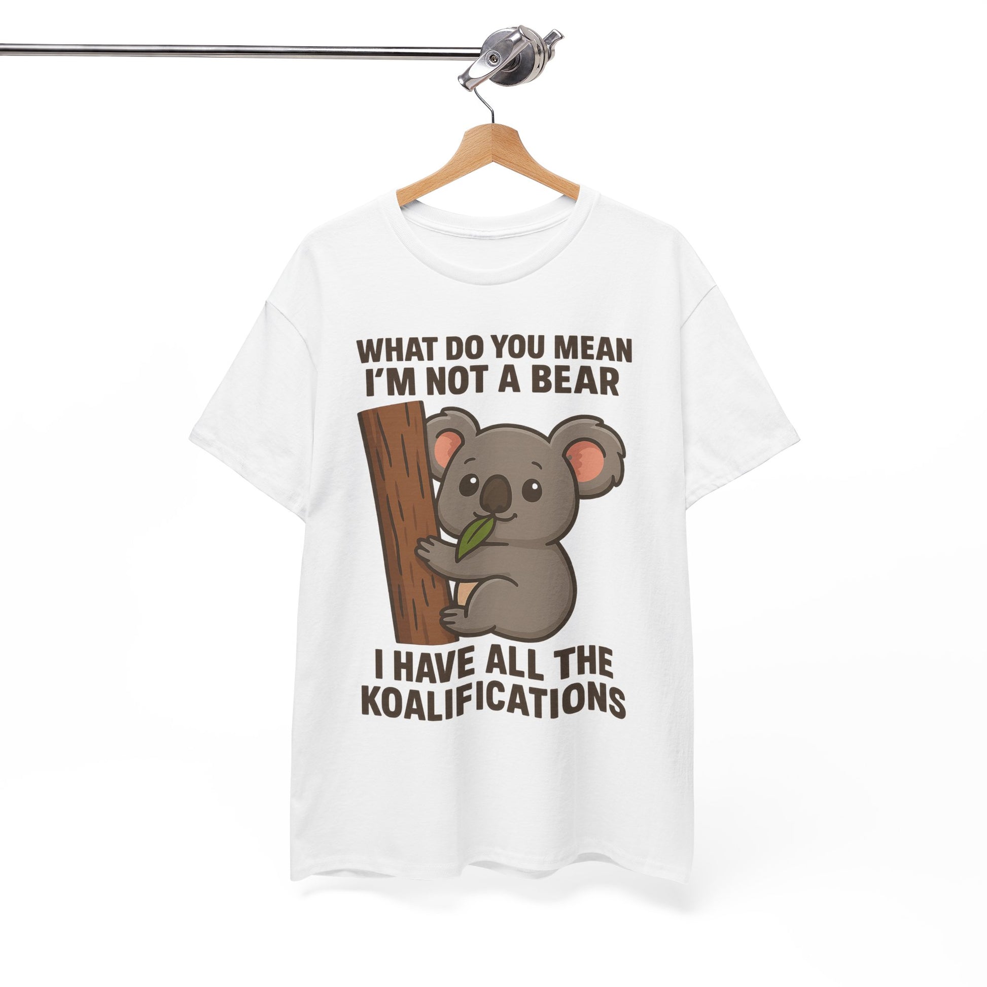 Koala Humor Shirt – Cute Unisex Cotton Tee for Animal Lovers