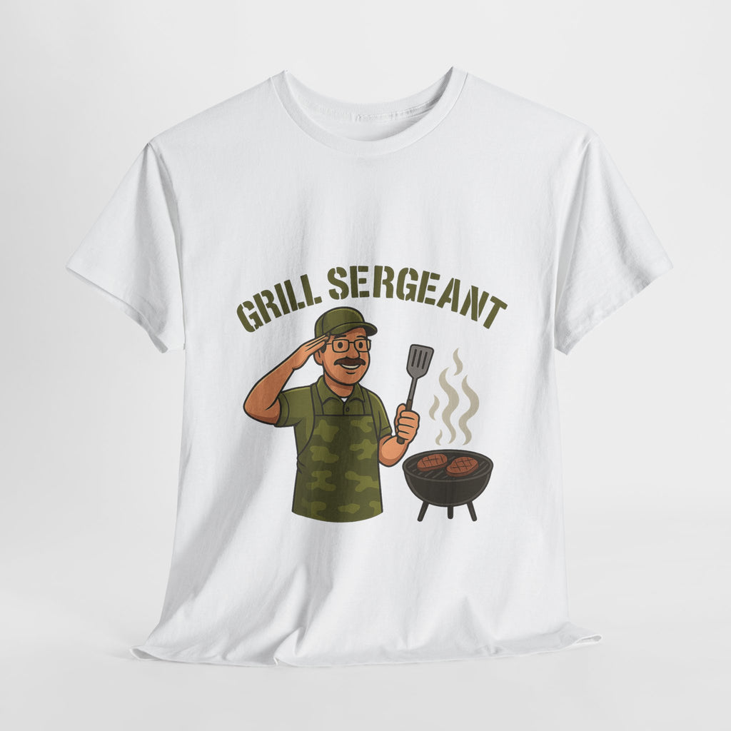Grill Sergeant Dad BBQ T-Shirt – Funny Father’s Day Gift Tee