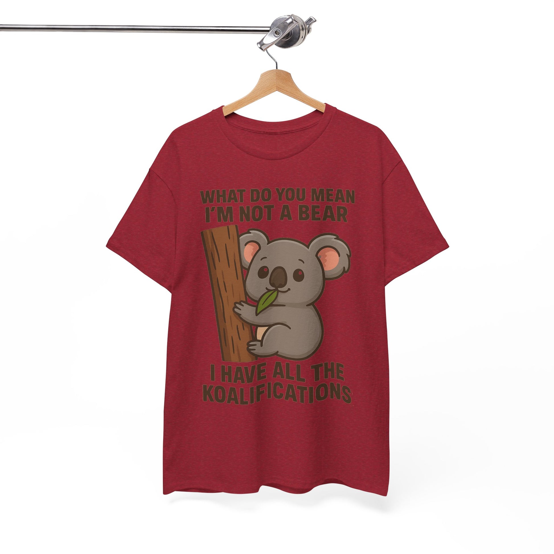 Koala Humor Shirt – Cute Unisex Cotton Tee for Animal Lovers