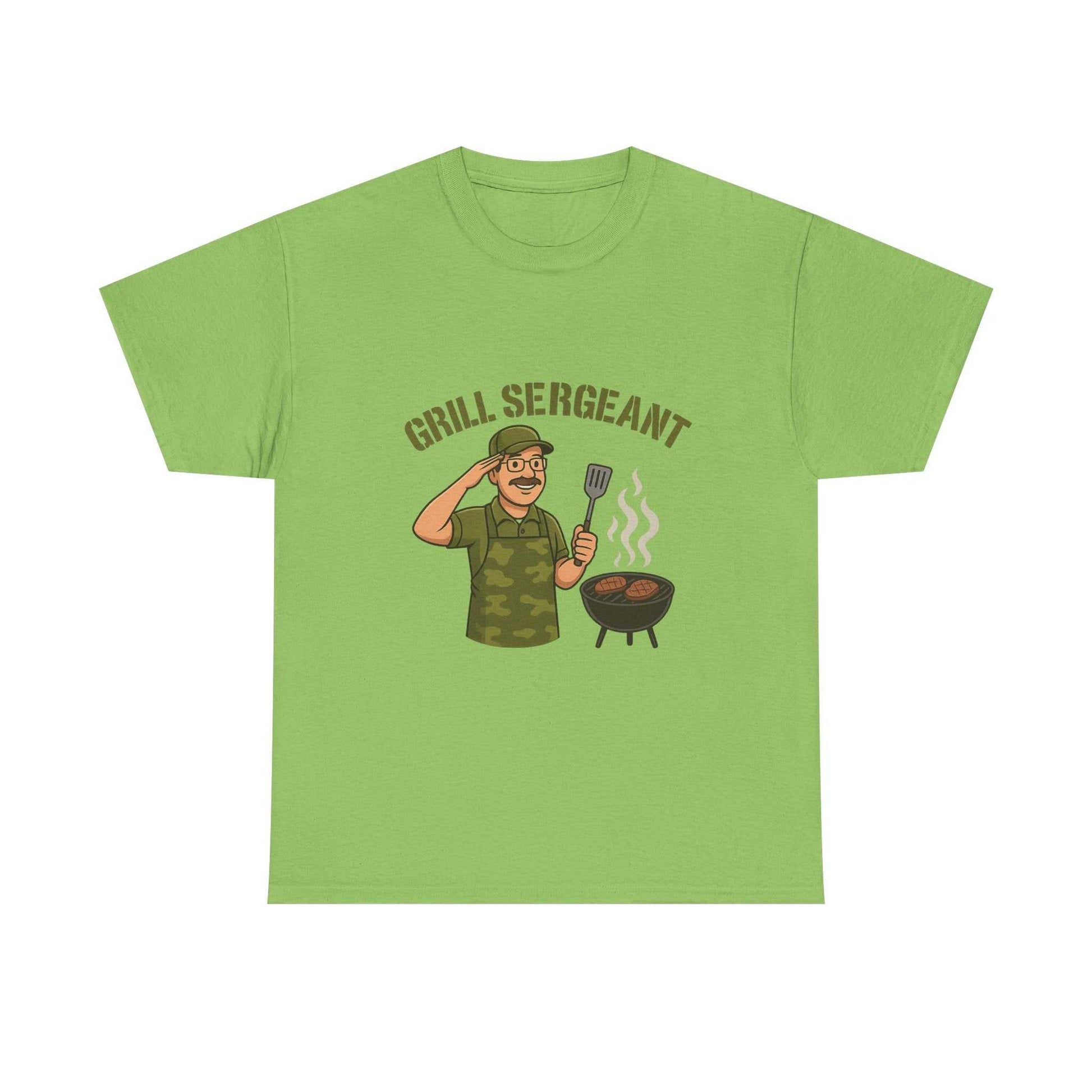 Grill Sergeant Dad BBQ T-Shirt – Funny Father’s Day Gift Tee