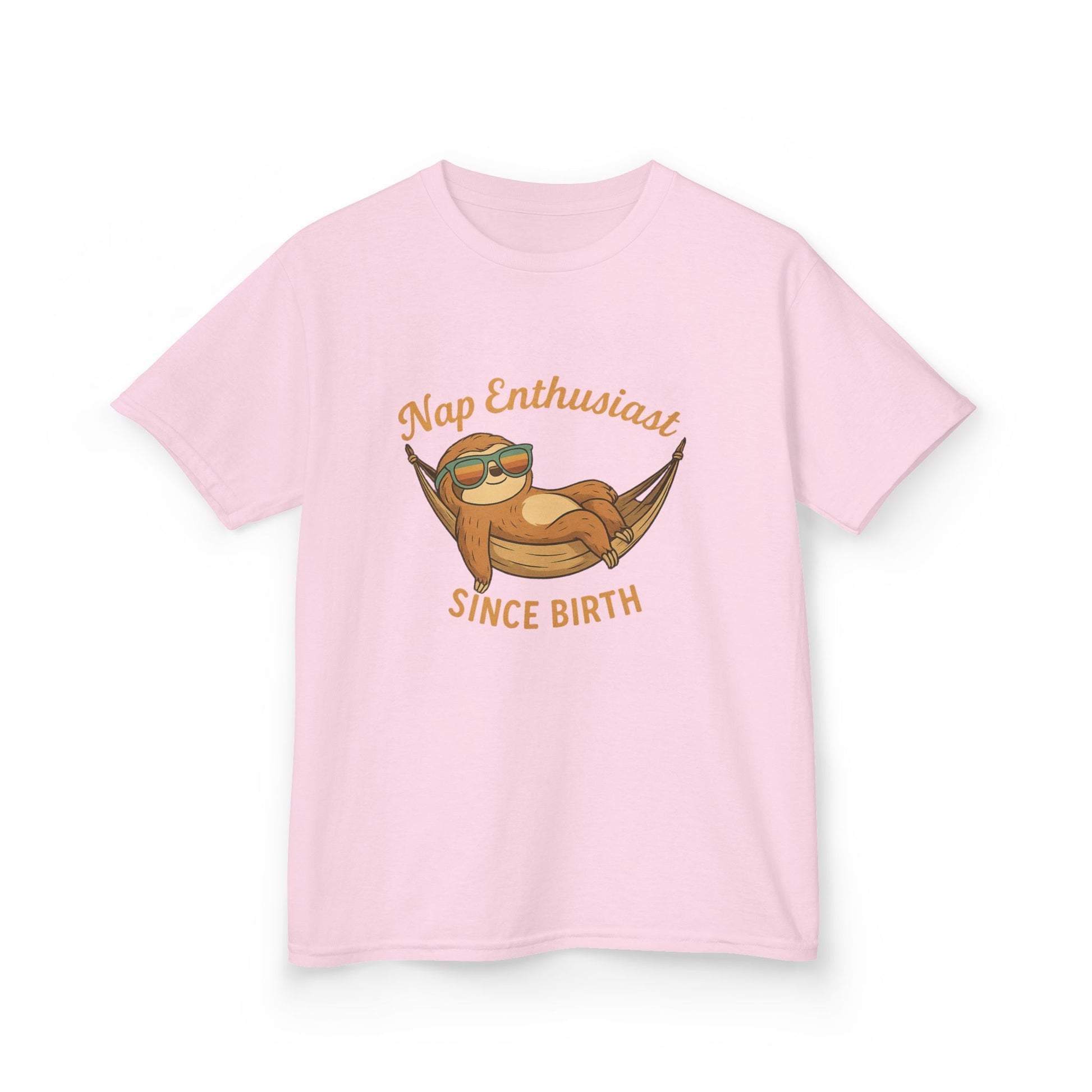 Nap Enthusiast – Vintage Sloth T-Shirt for Kids | Funny Lazy Unisex Cotton Tee