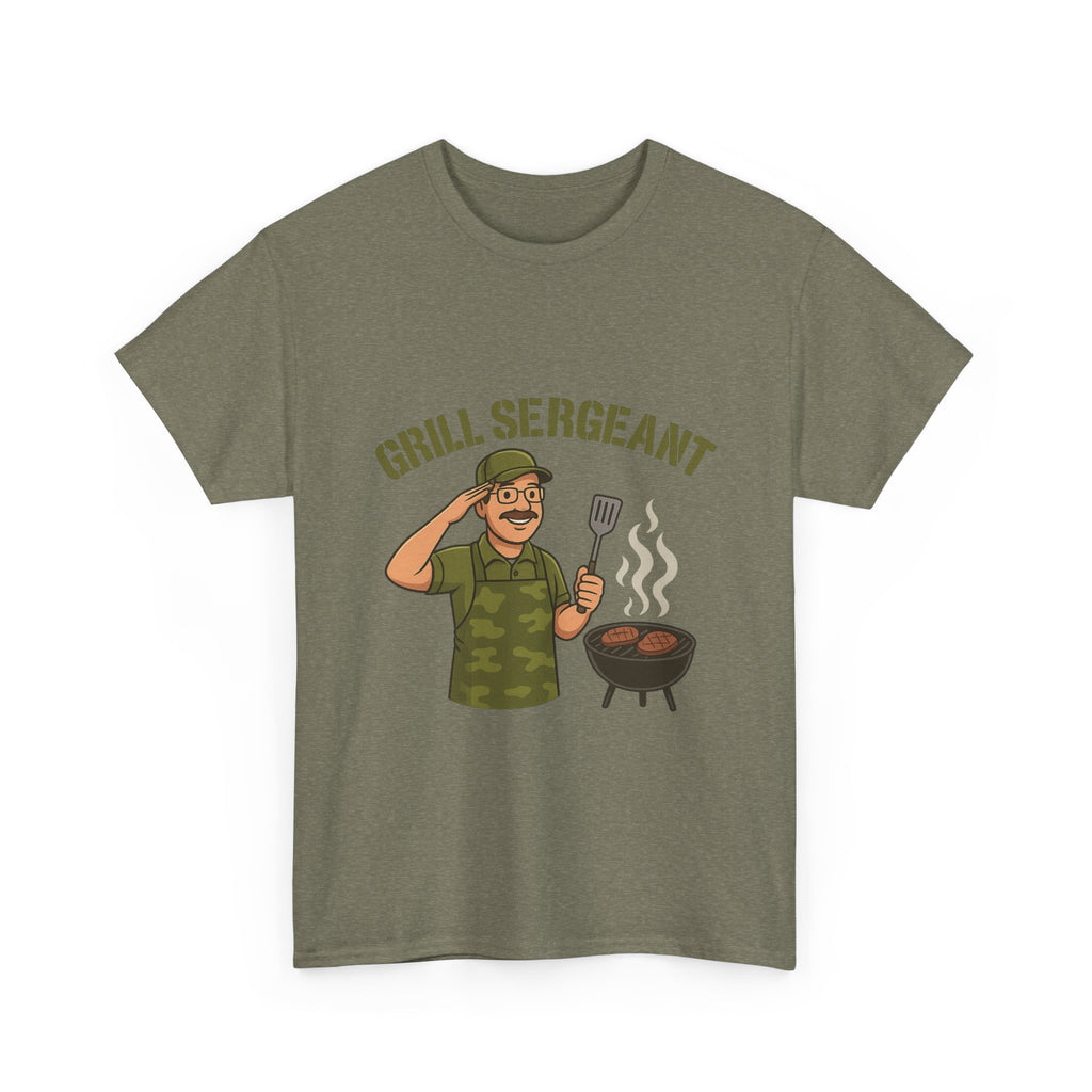 Grill Sergeant Dad BBQ T-Shirt – Funny Father’s Day Gift Tee