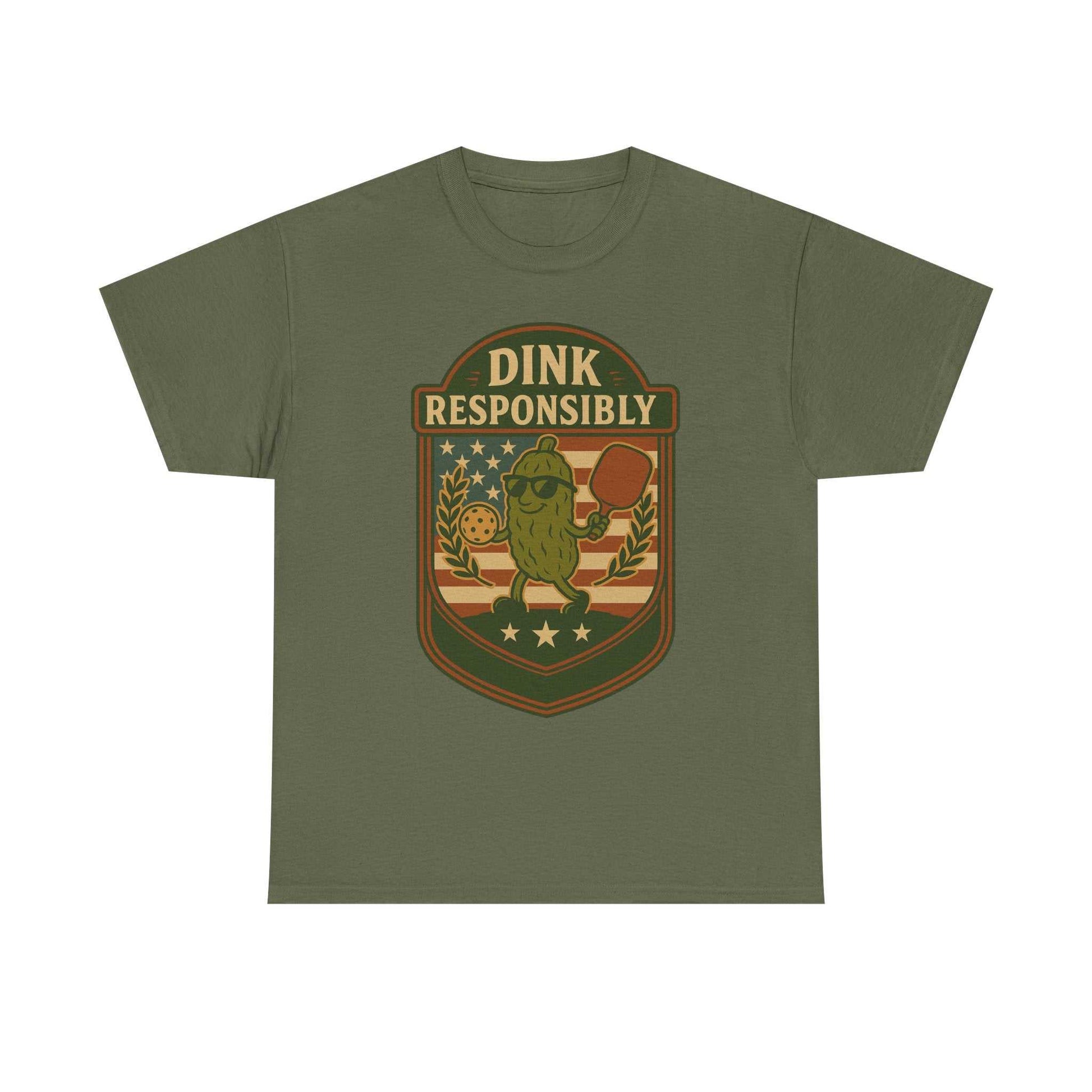 Dink Responsibly Pickleball T-Shirt – Funny Sports Tee