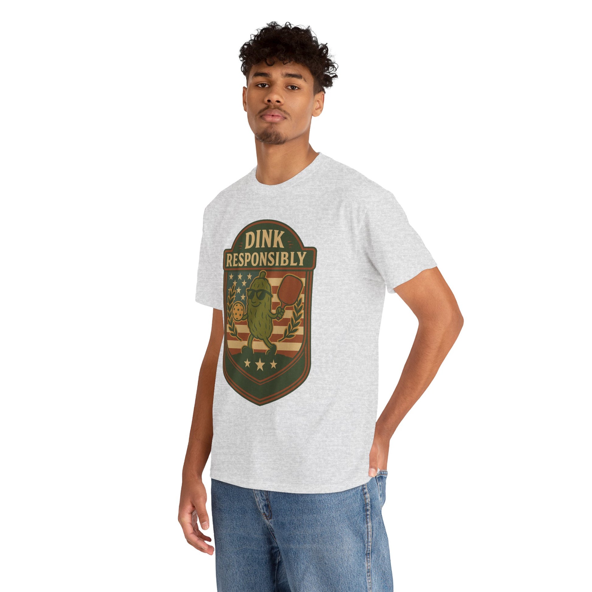 Dink Responsibly Pickleball T-Shirt – Funny Sports Tee