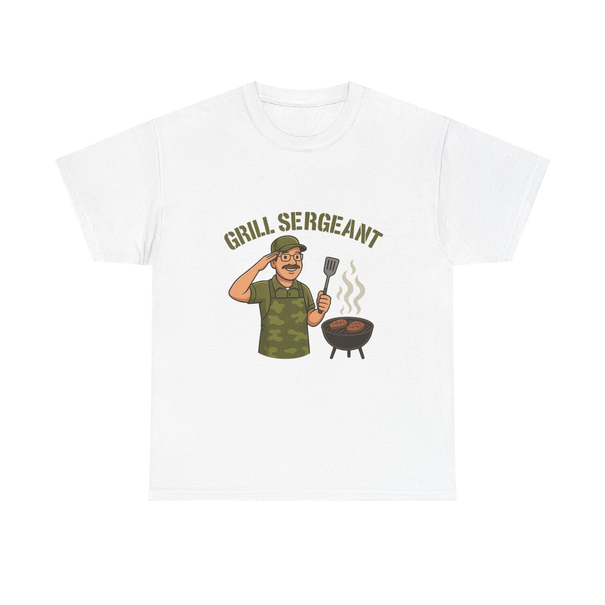 Grill Sergeant Dad BBQ T-Shirt – Funny Father’s Day Gift Tee