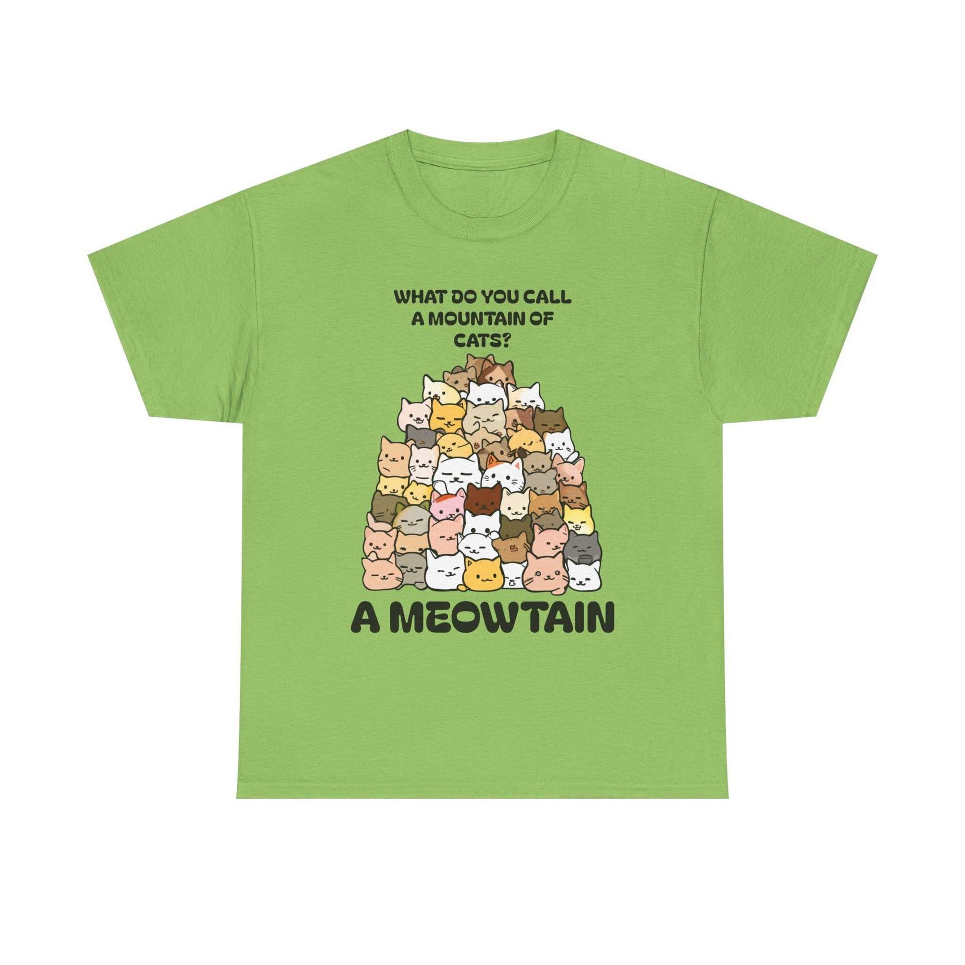 A Meowtain! Funny Cat Pile T-Shirt – Cute Kitty Graphic Tee