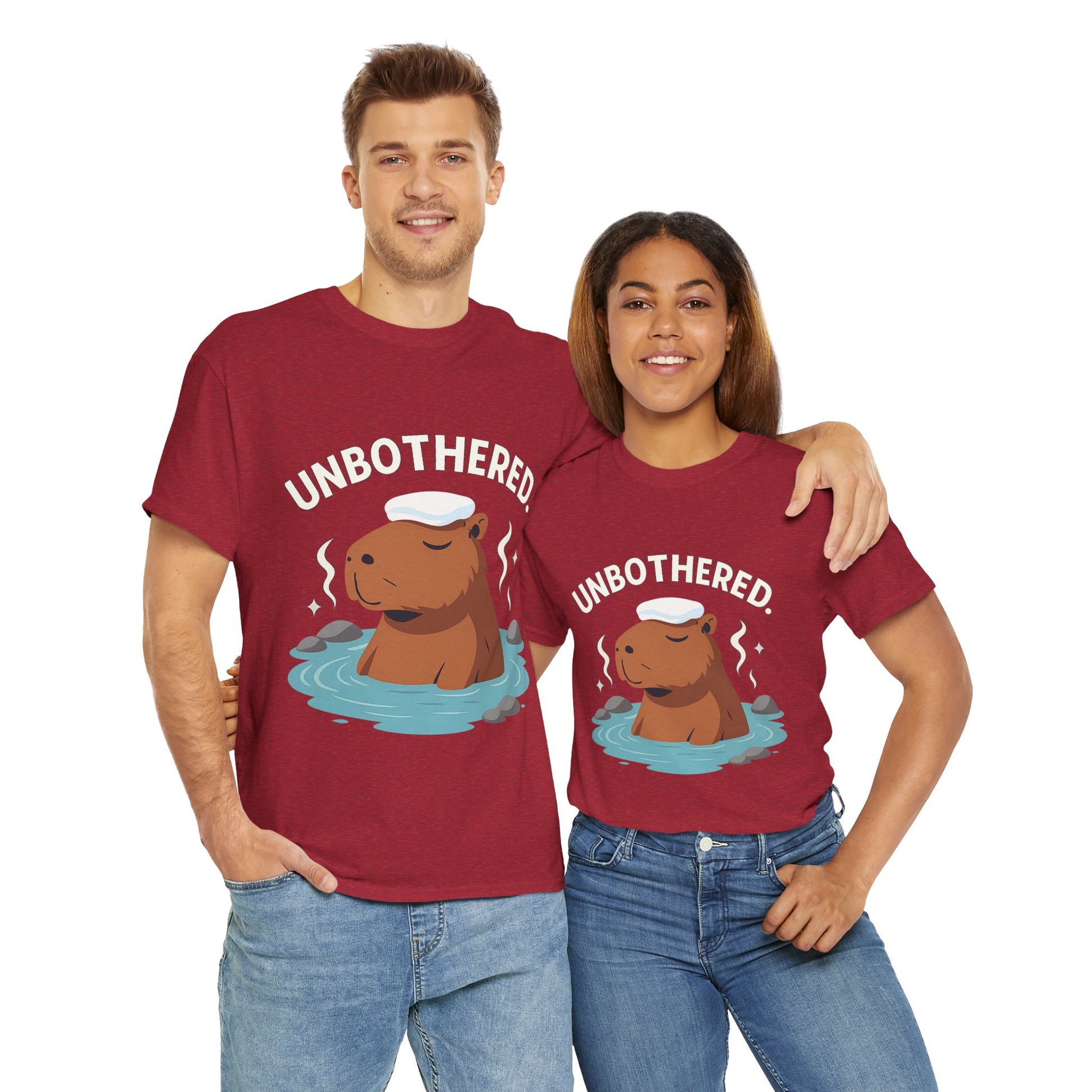 Chill Capybara Shirt – Unisex Heavy Cotton Tee with Relaxed Vibes
