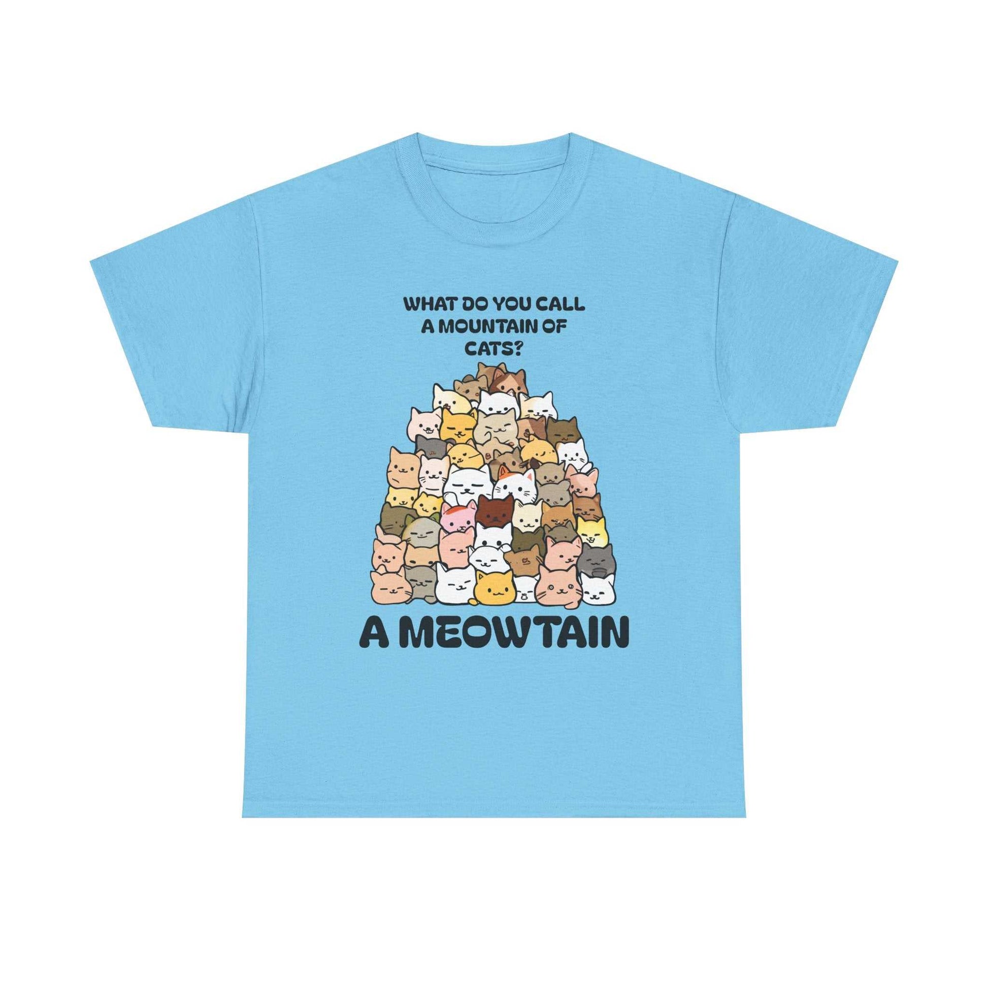 A Meowtain! Funny Cat Pile T-Shirt – Cute Kitty Graphic Tee