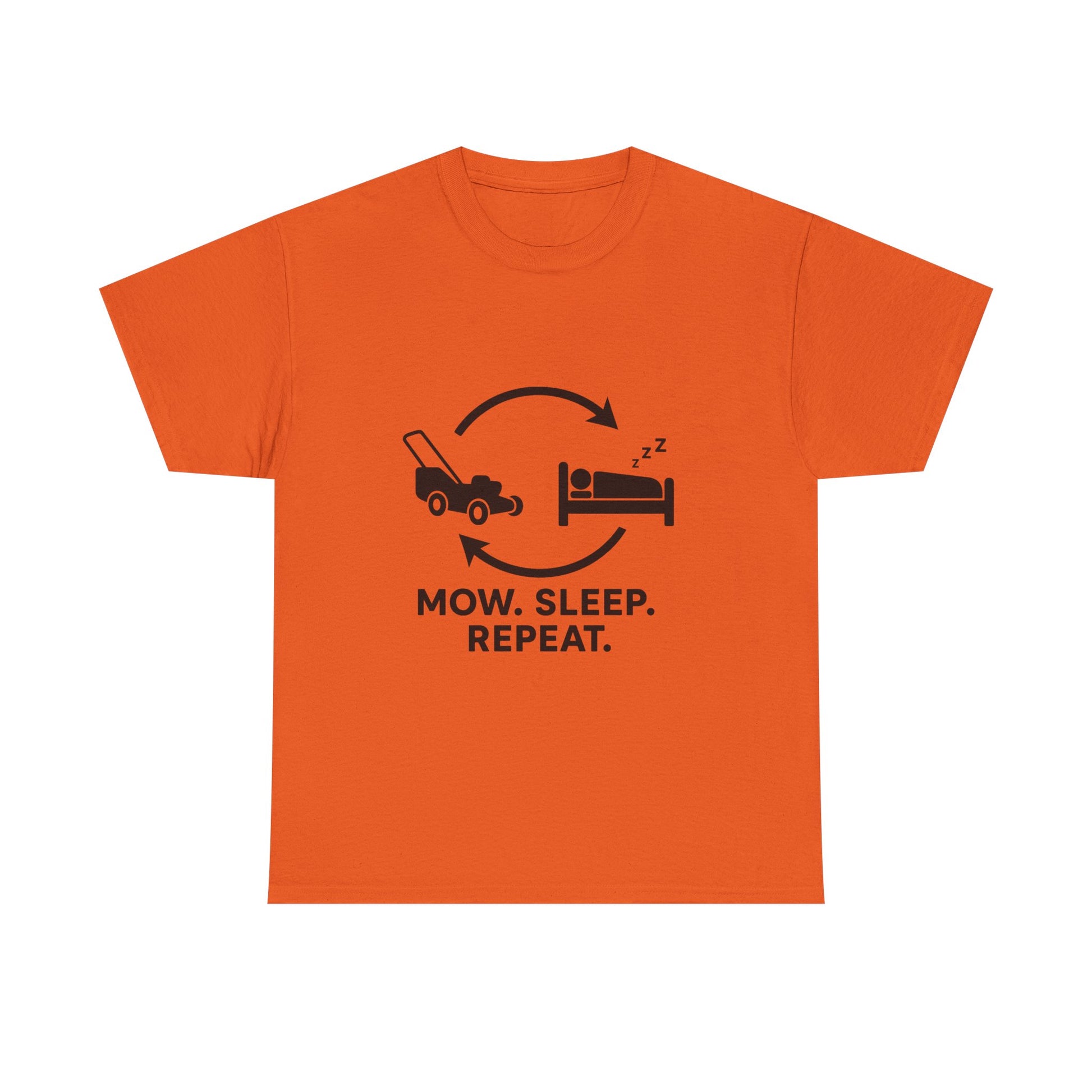 Mow. Sleep. Repeat. – Funny Lawn Care Tee for Yard Work Lovers