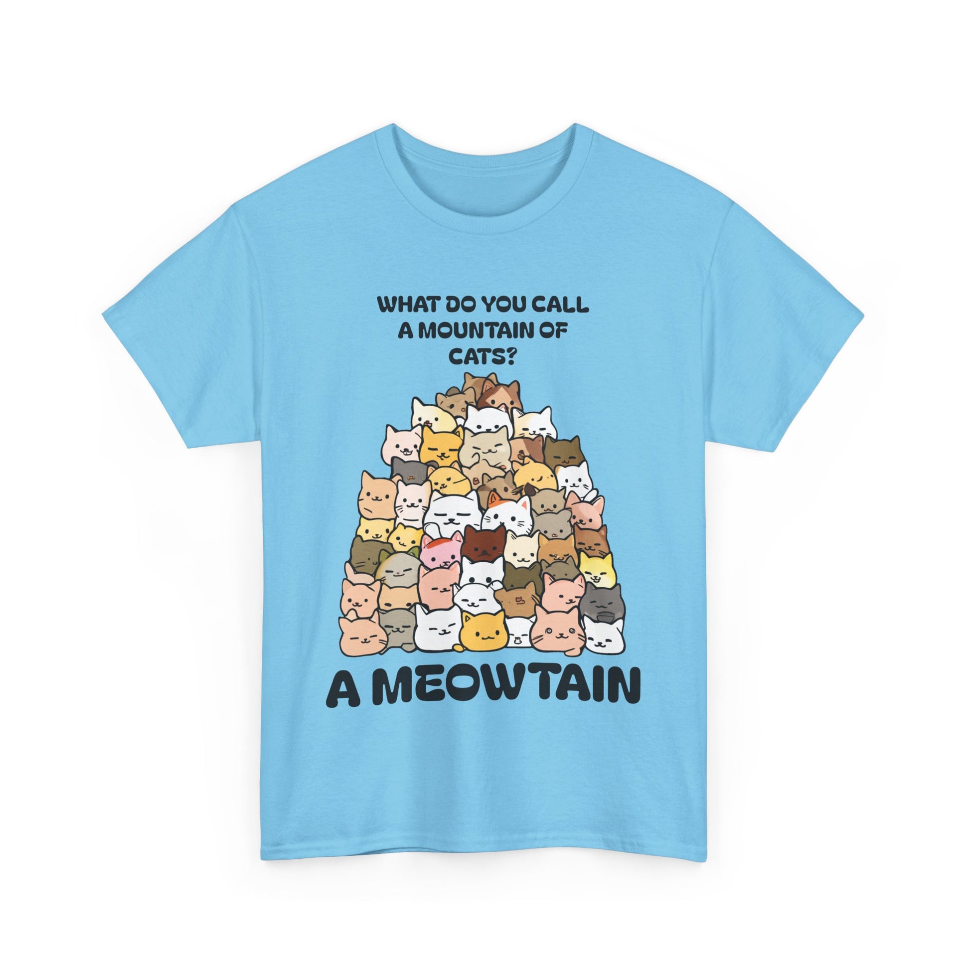 A Meowtain! Funny Cat Pile T-Shirt – Cute Kitty Graphic Tee