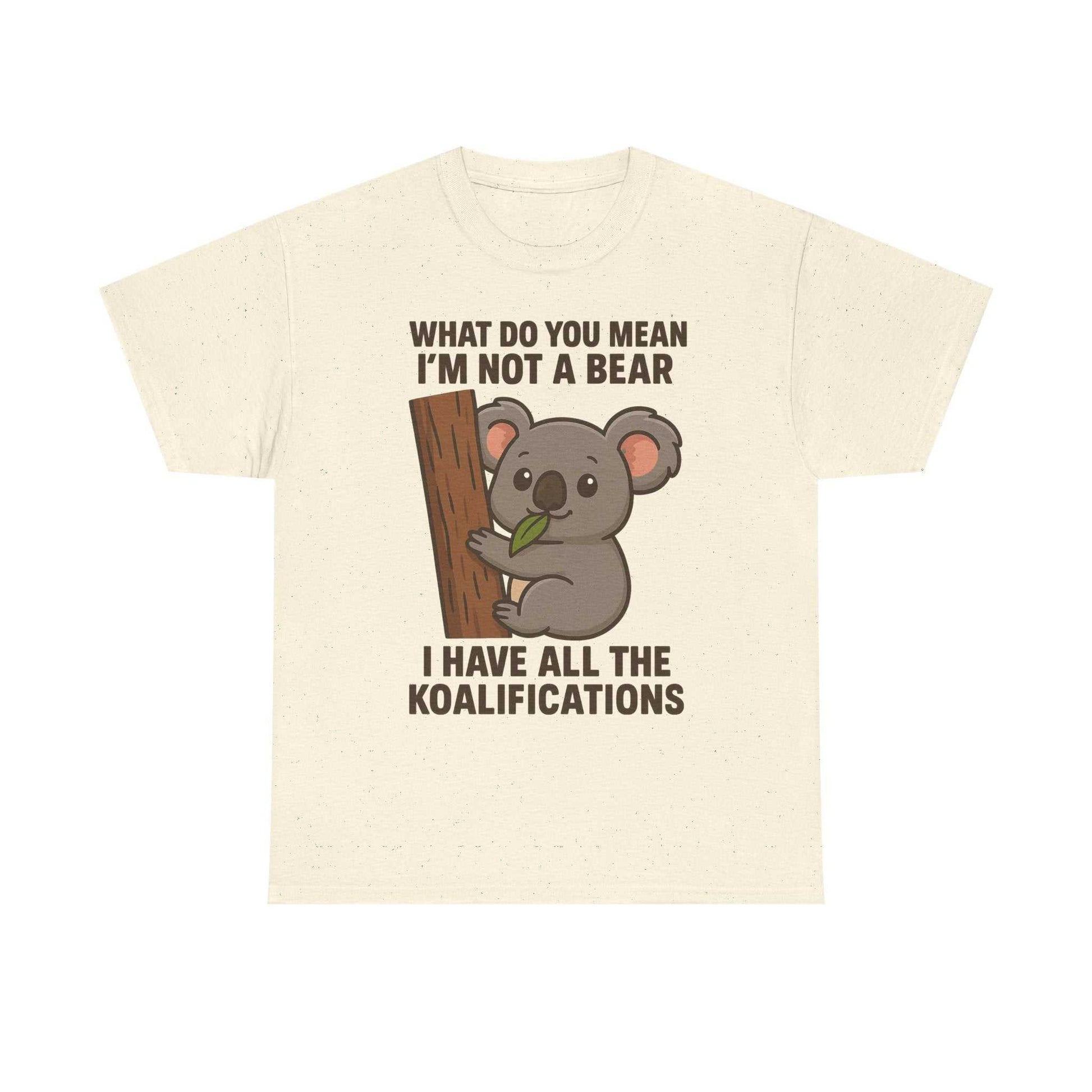 Koala Humor Shirt – Cute Unisex Cotton Tee for Animal Lovers