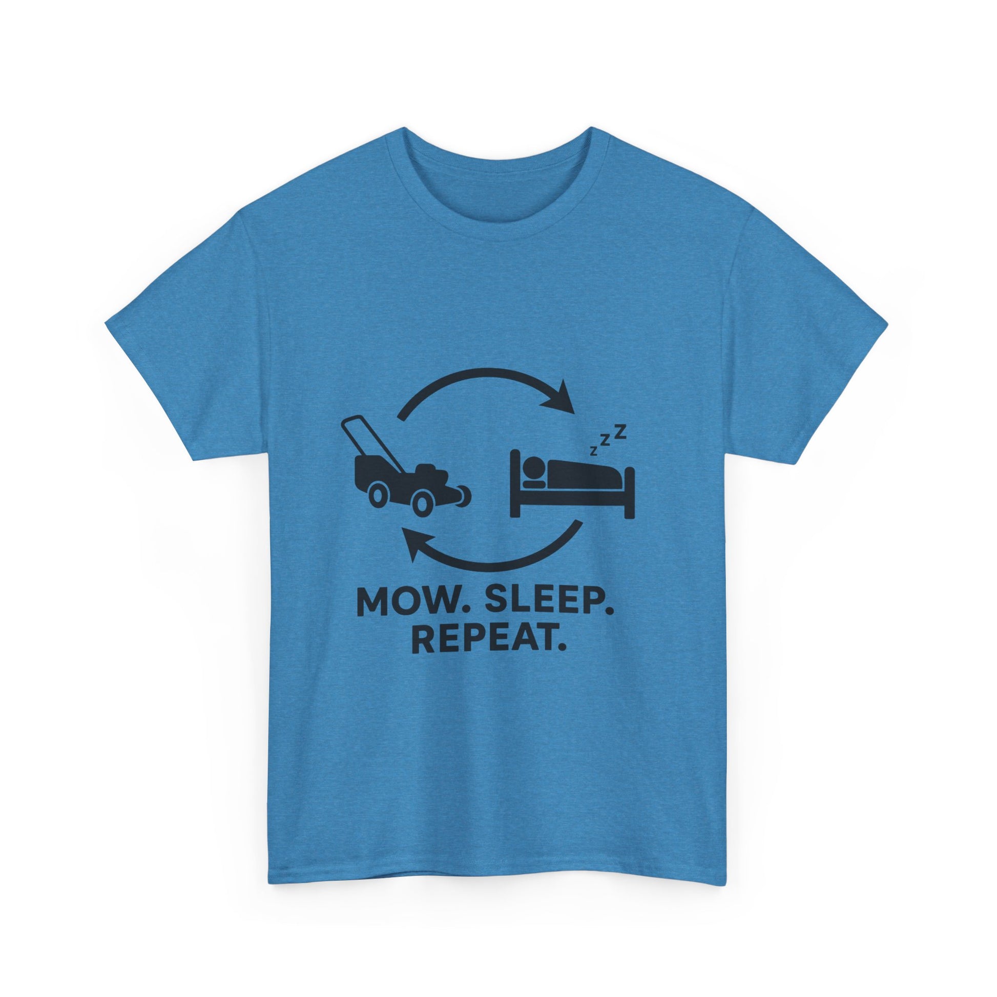 Mow. Sleep. Repeat. – Funny Lawn Care Tee for Yard Work Lovers