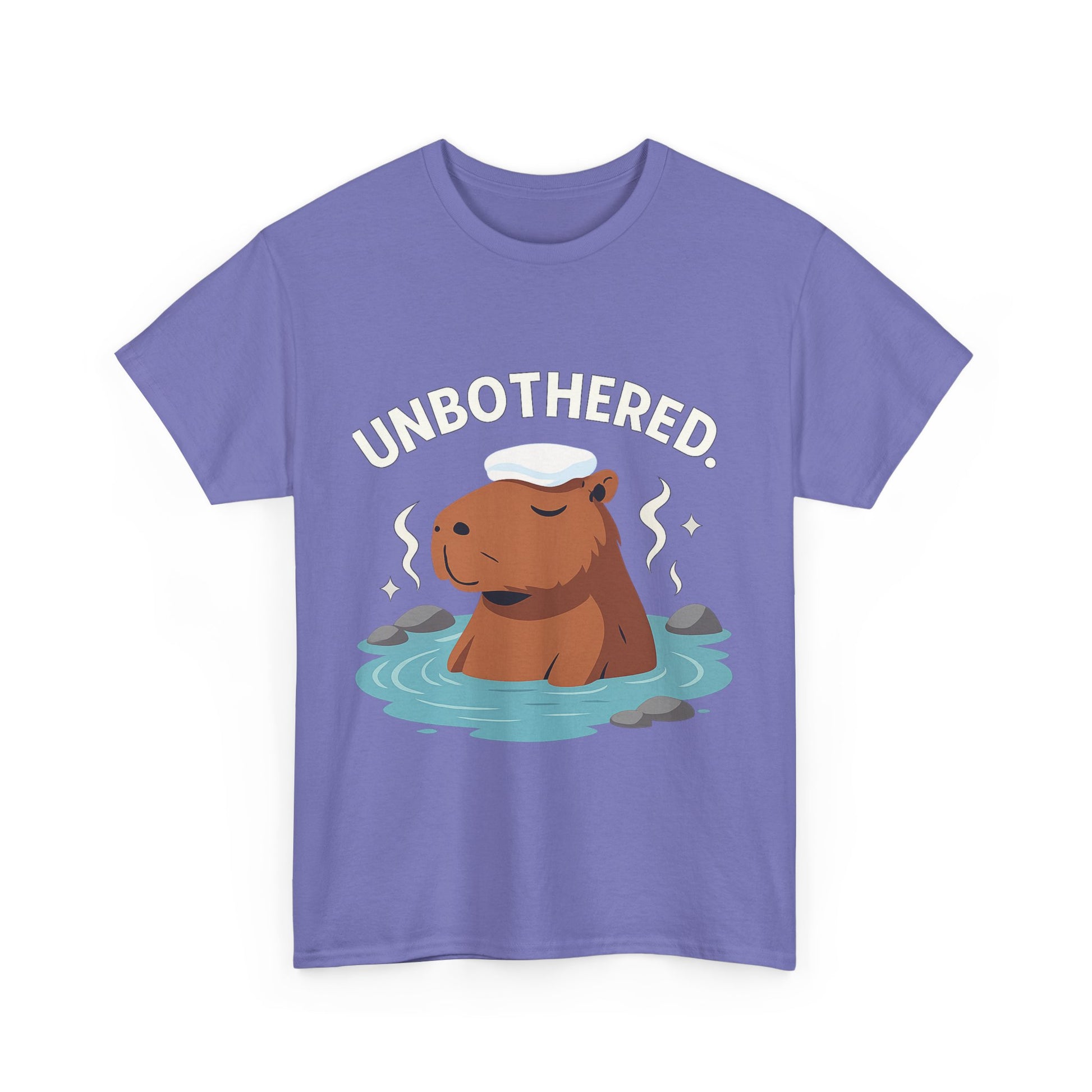Chill Capybara Shirt – Unisex Heavy Cotton Tee with Relaxed Vibes