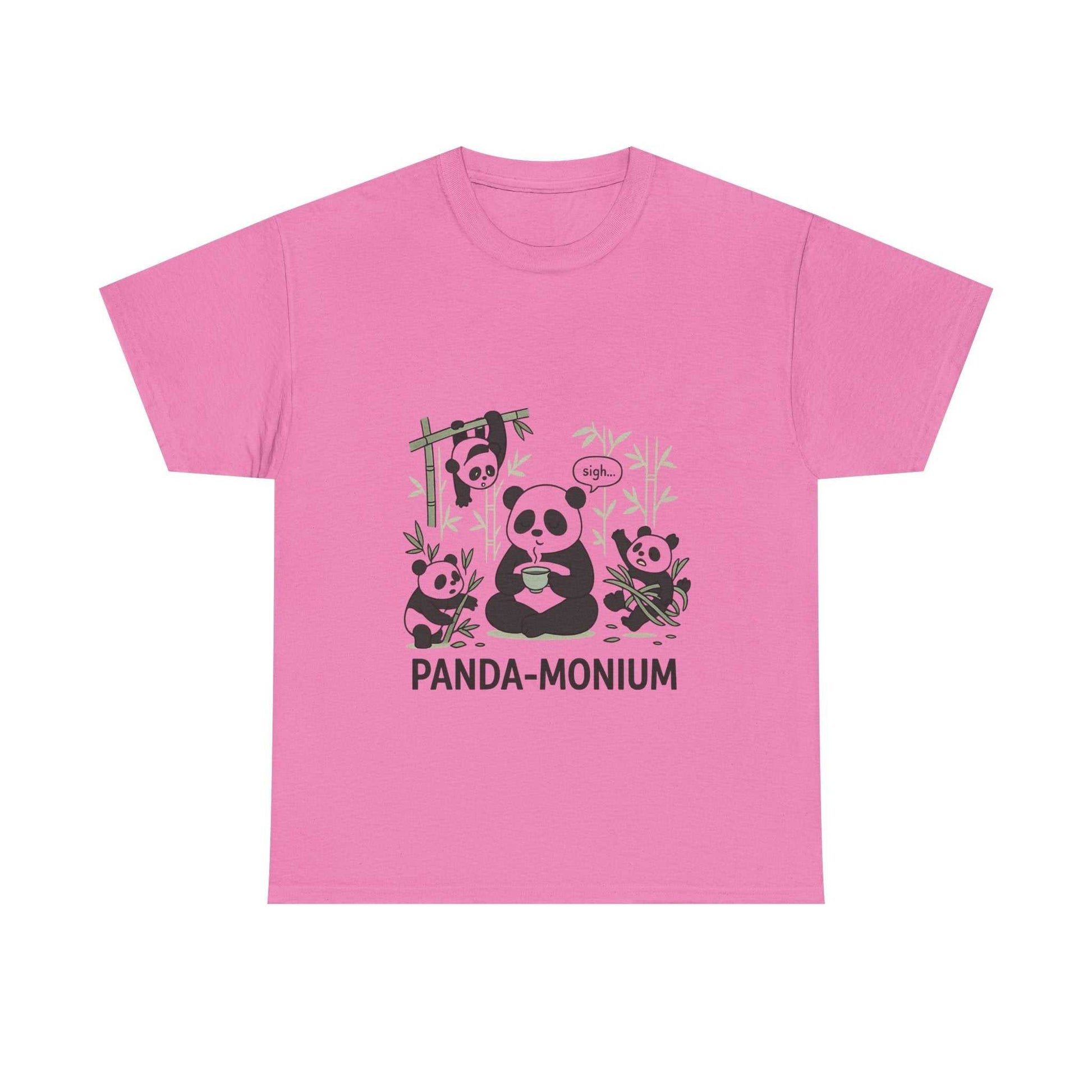 Unisex Panda-Monium T-Shirt – Fun Casual Wear for Animal Lovers
