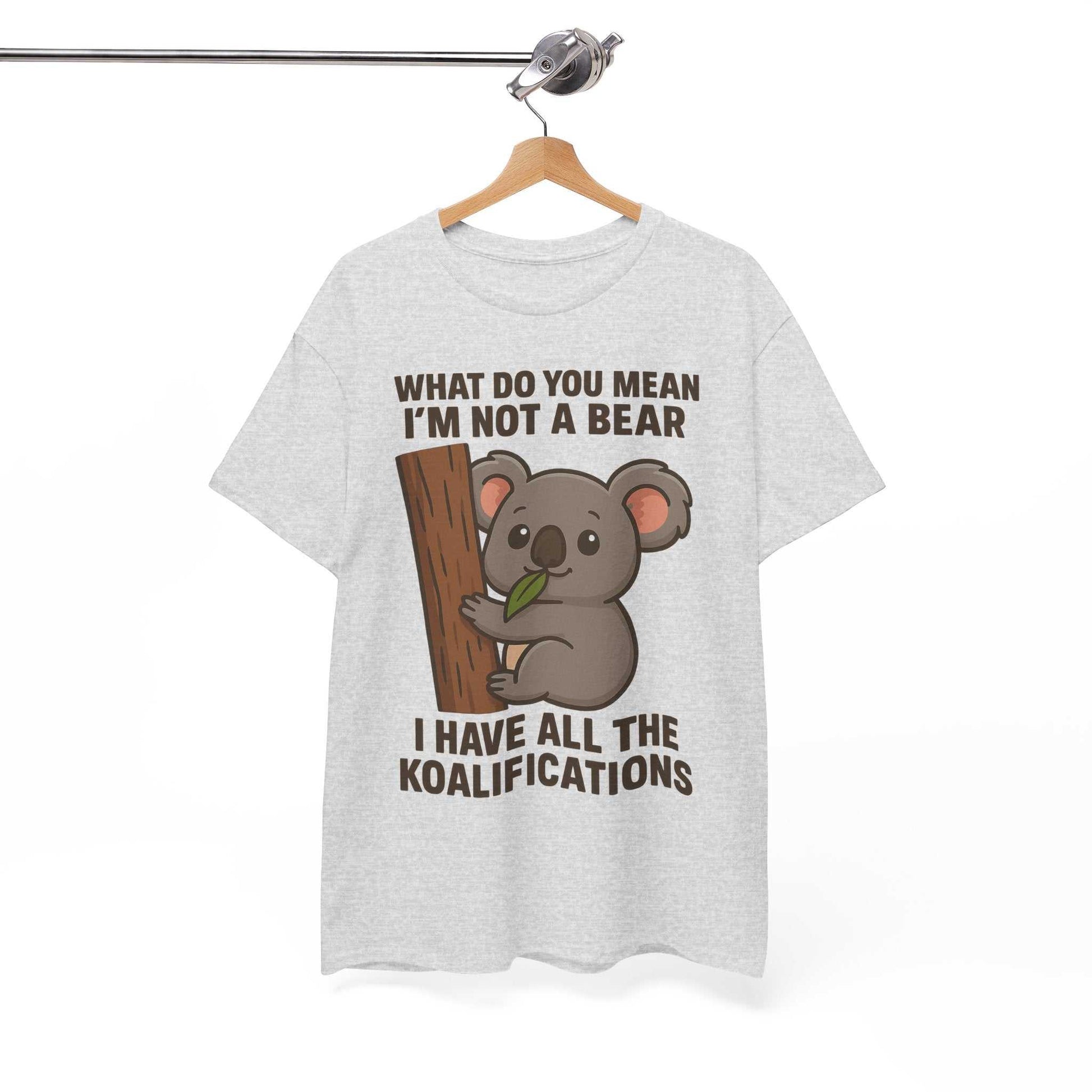 Koala Humor Shirt – Cute Unisex Cotton Tee for Animal Lovers