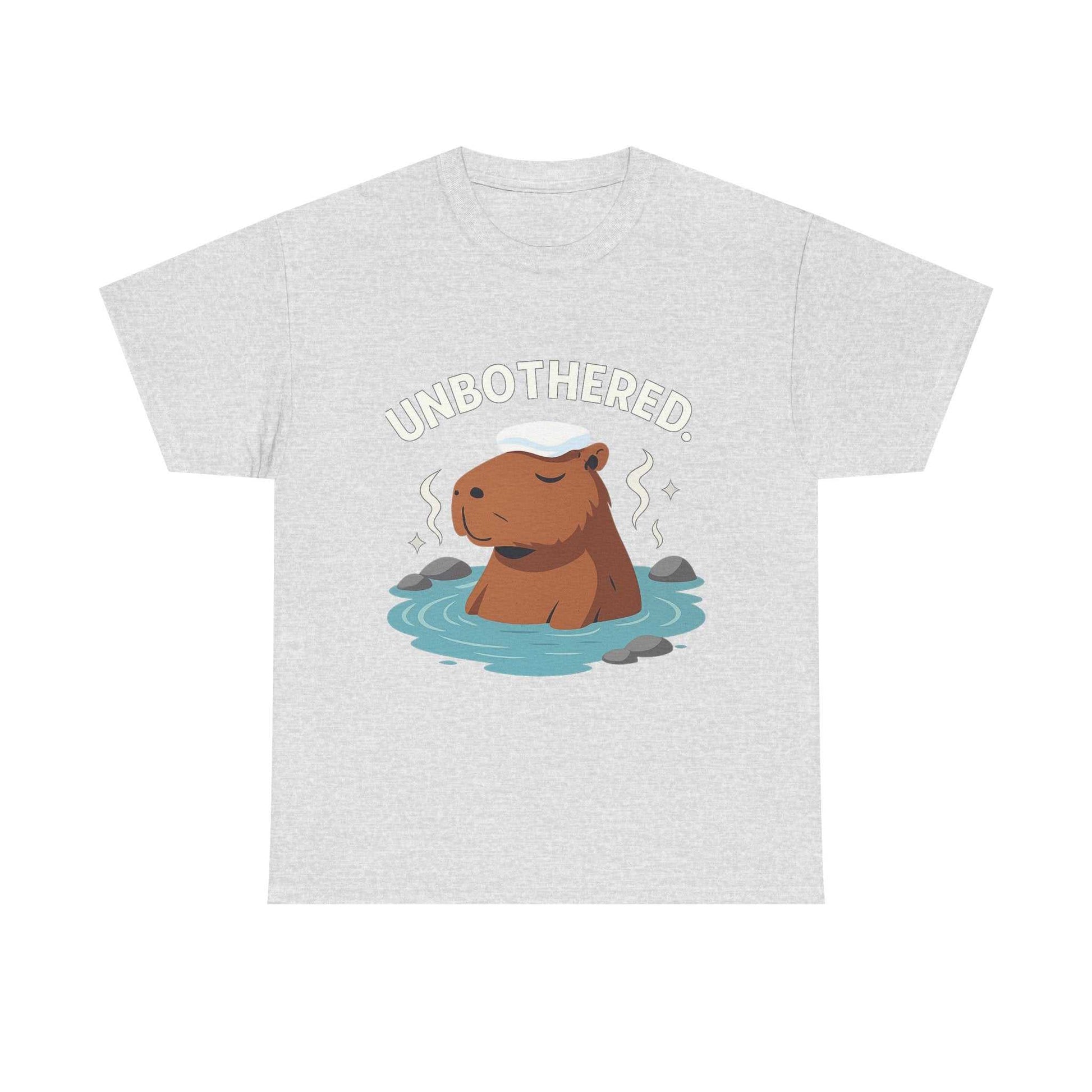Chill Capybara Shirt – Unisex Heavy Cotton Tee with Relaxed Vibes