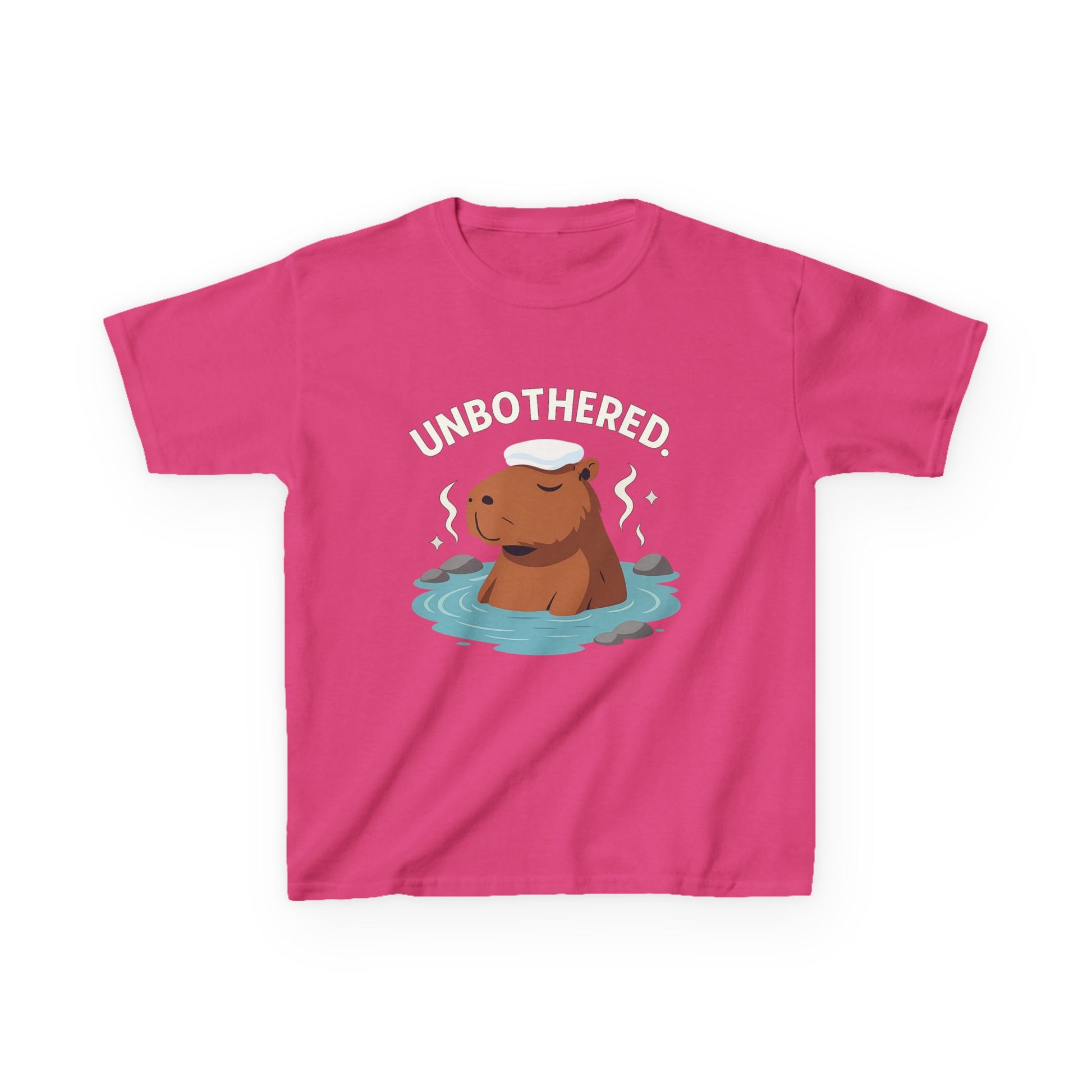 Chill Capybara Kids T-Shirt – Relaxed Vibe Unisex Heavy Cotton Tee