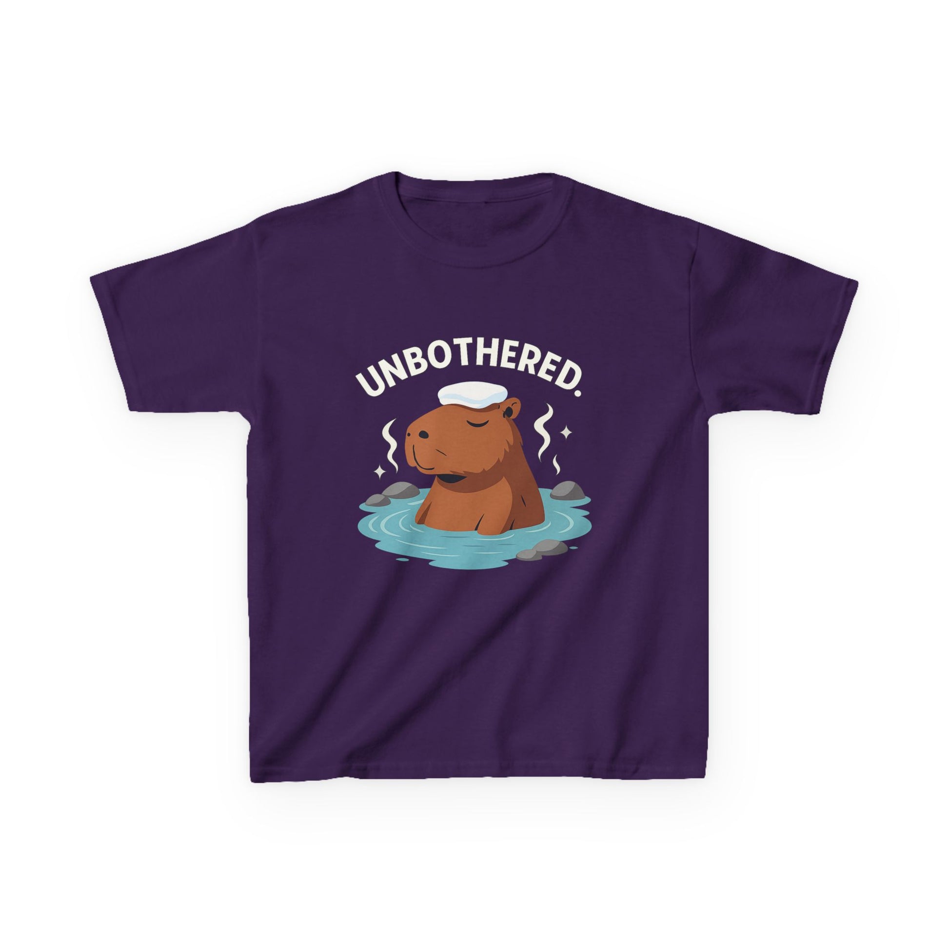 Chill Capybara Kids T-Shirt – Relaxed Vibe Unisex Heavy Cotton Tee