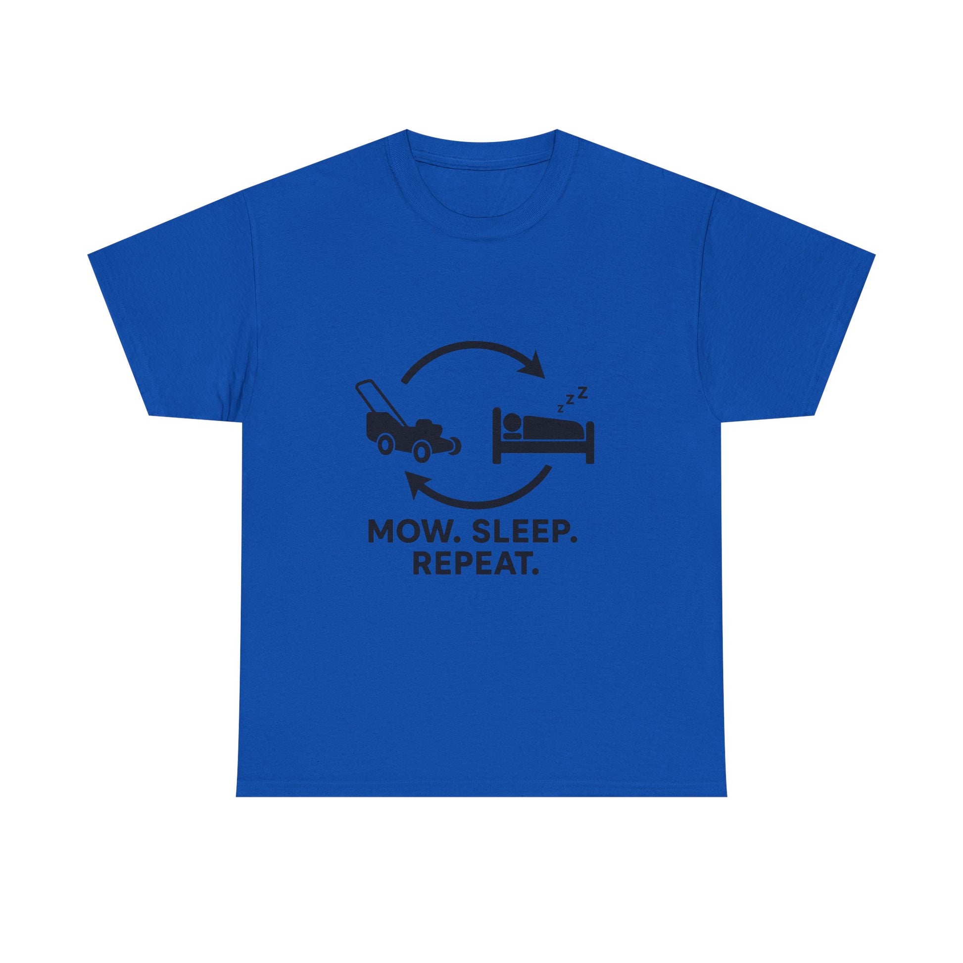 Mow. Sleep. Repeat. – Funny Lawn Care Tee for Yard Work Lovers