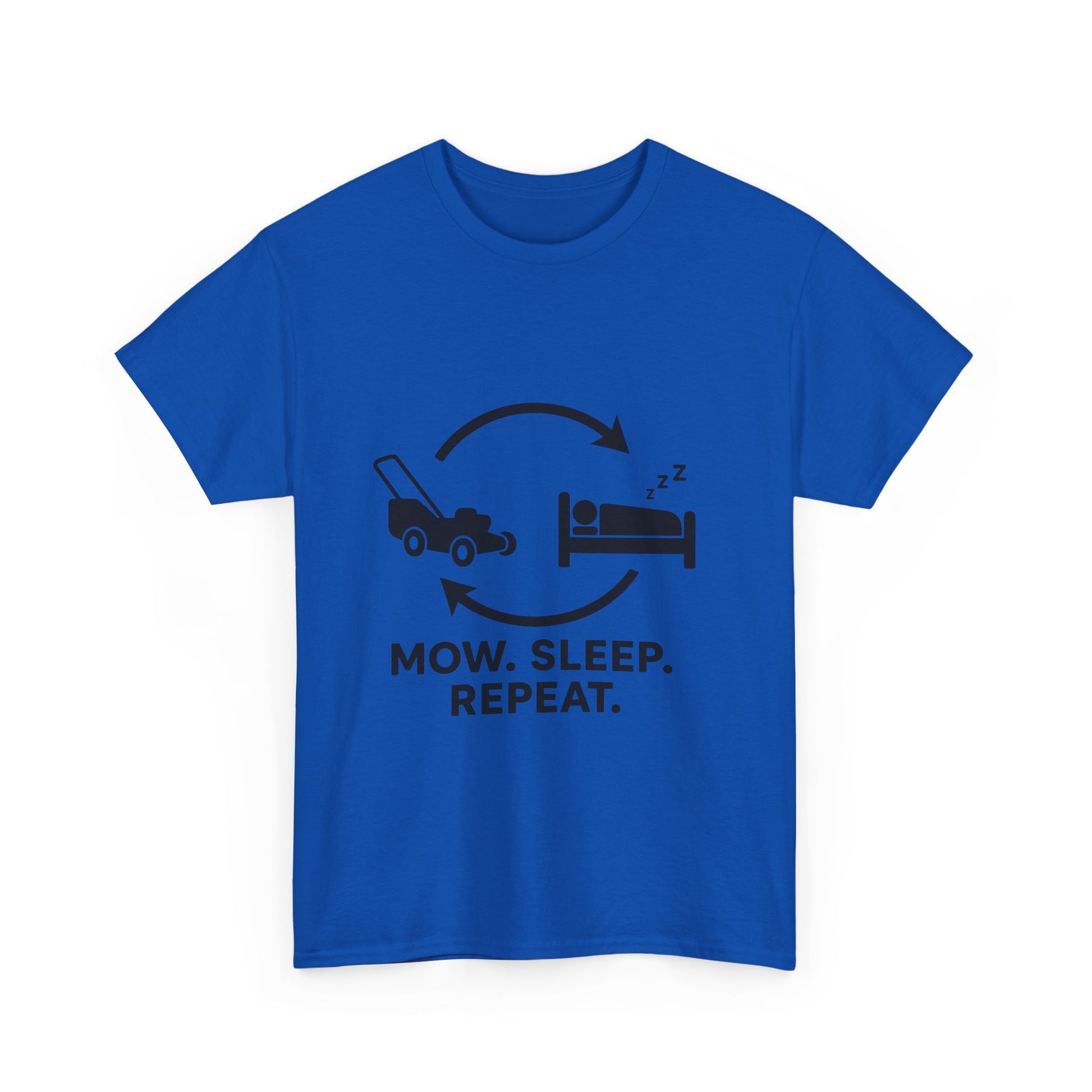 Mow. Sleep. Repeat. – Funny Lawn Care Tee for Yard Work Lovers