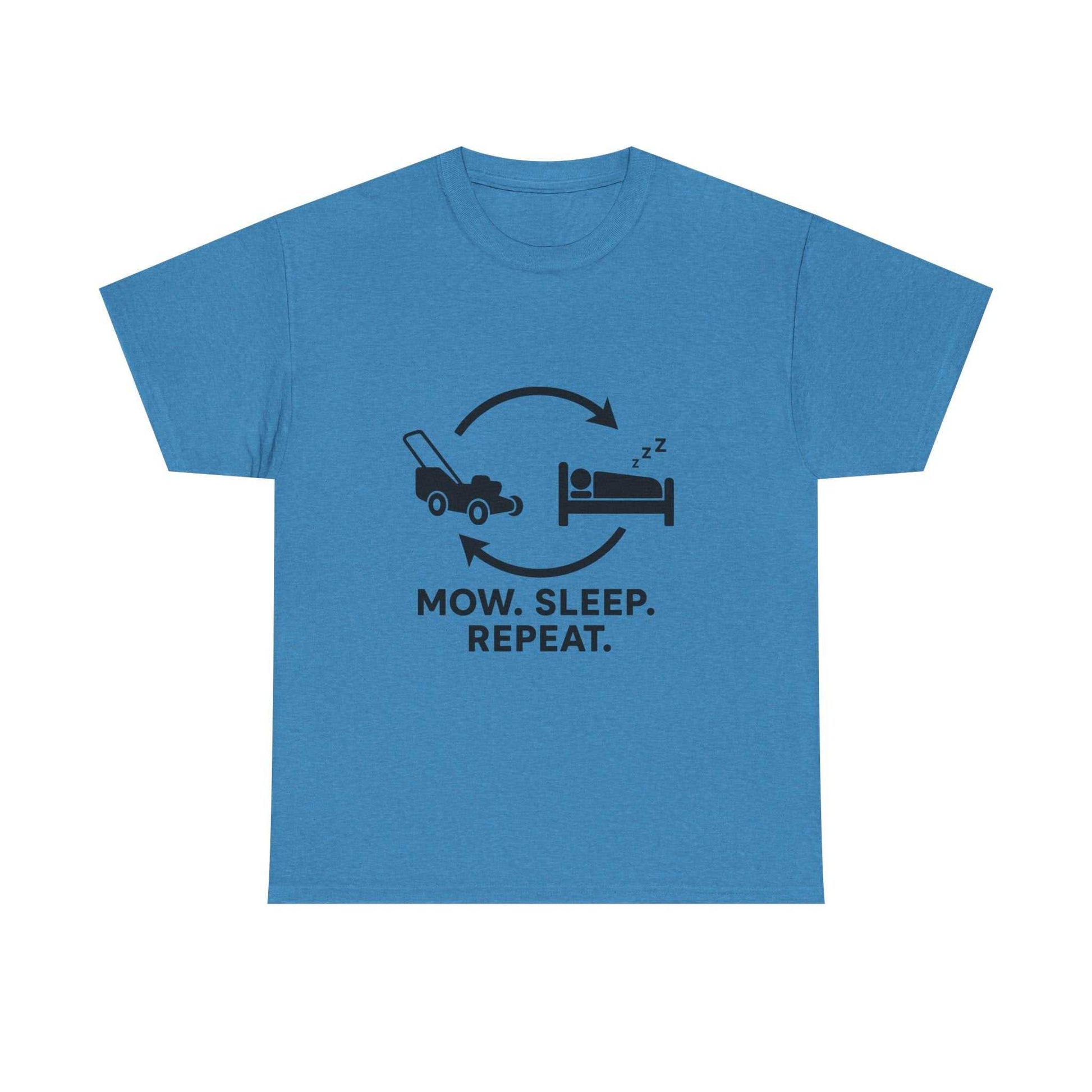 Mow. Sleep. Repeat. – Funny Lawn Care Tee for Yard Work Lovers