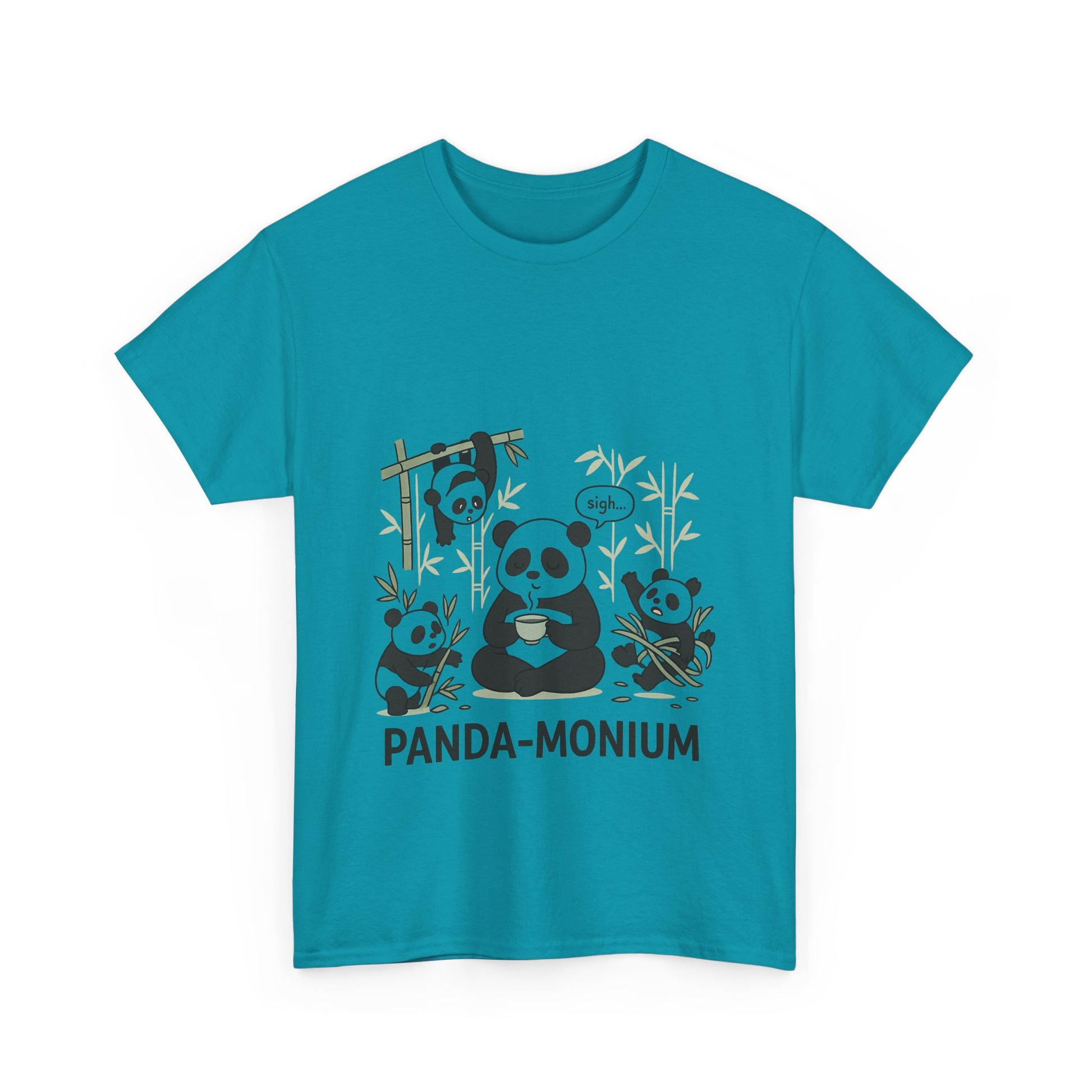 Unisex Panda-Monium T-Shirt – Fun Casual Wear for Animal Lovers