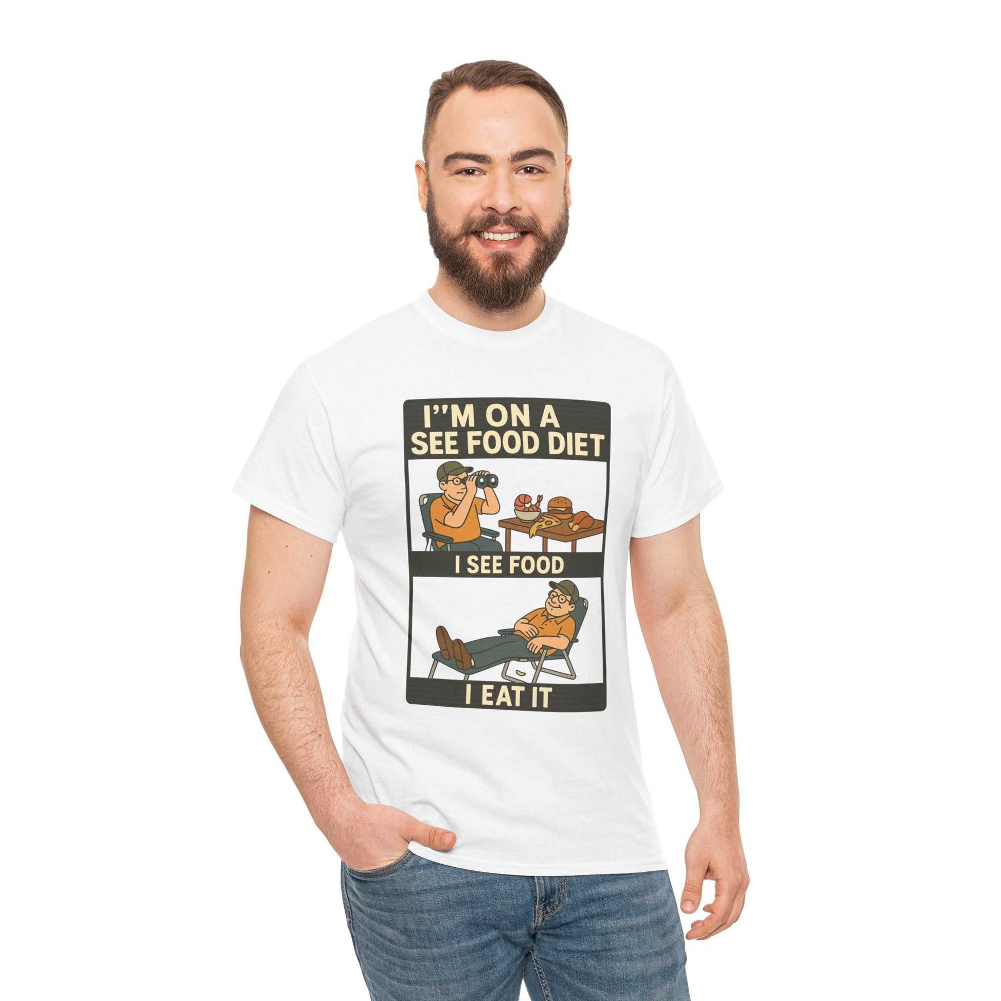 I'm On a See Food Diet T-Shirt – Funny Dad Joke Graphic Tee