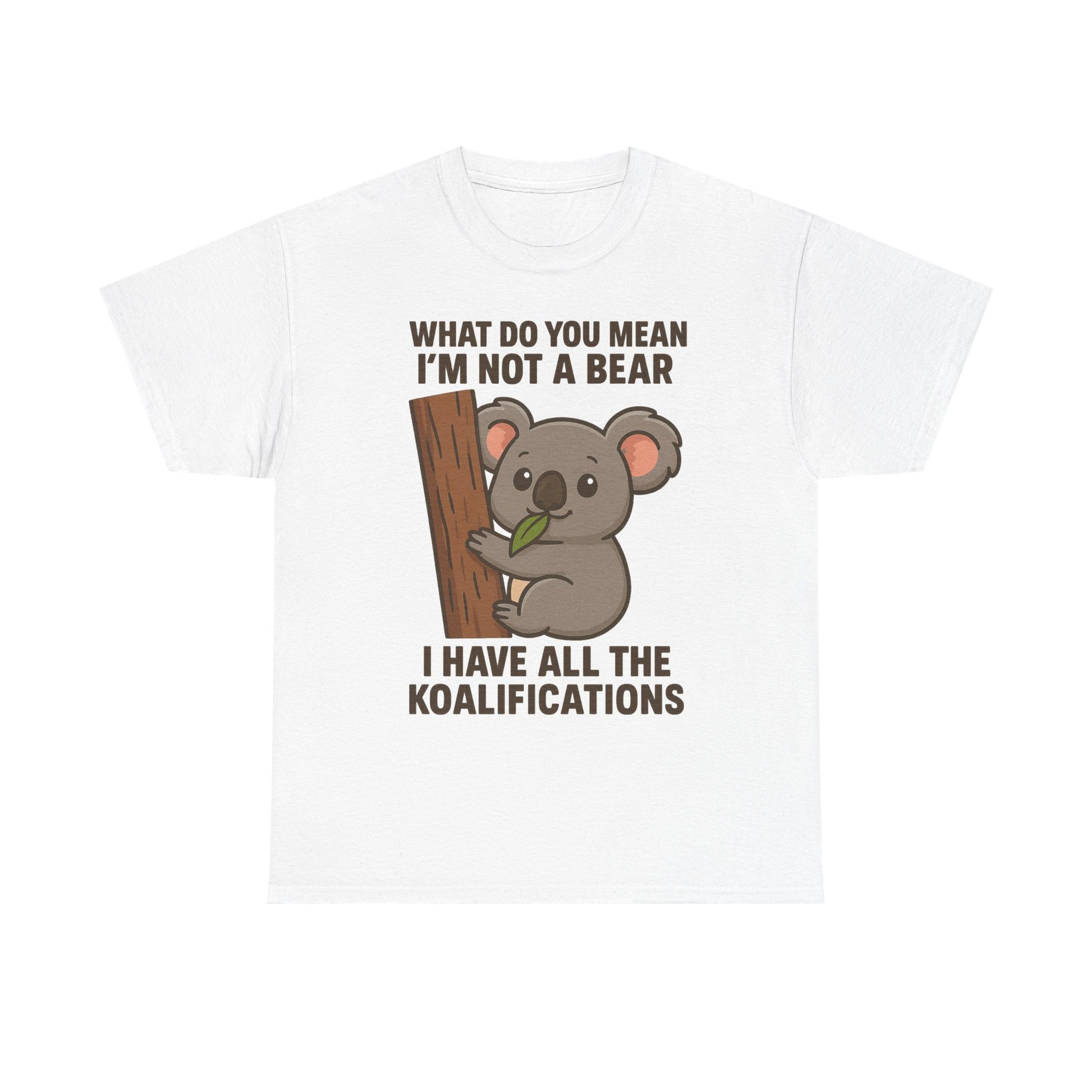 Koala Humor Shirt – Cute Unisex Cotton Tee for Animal Lovers