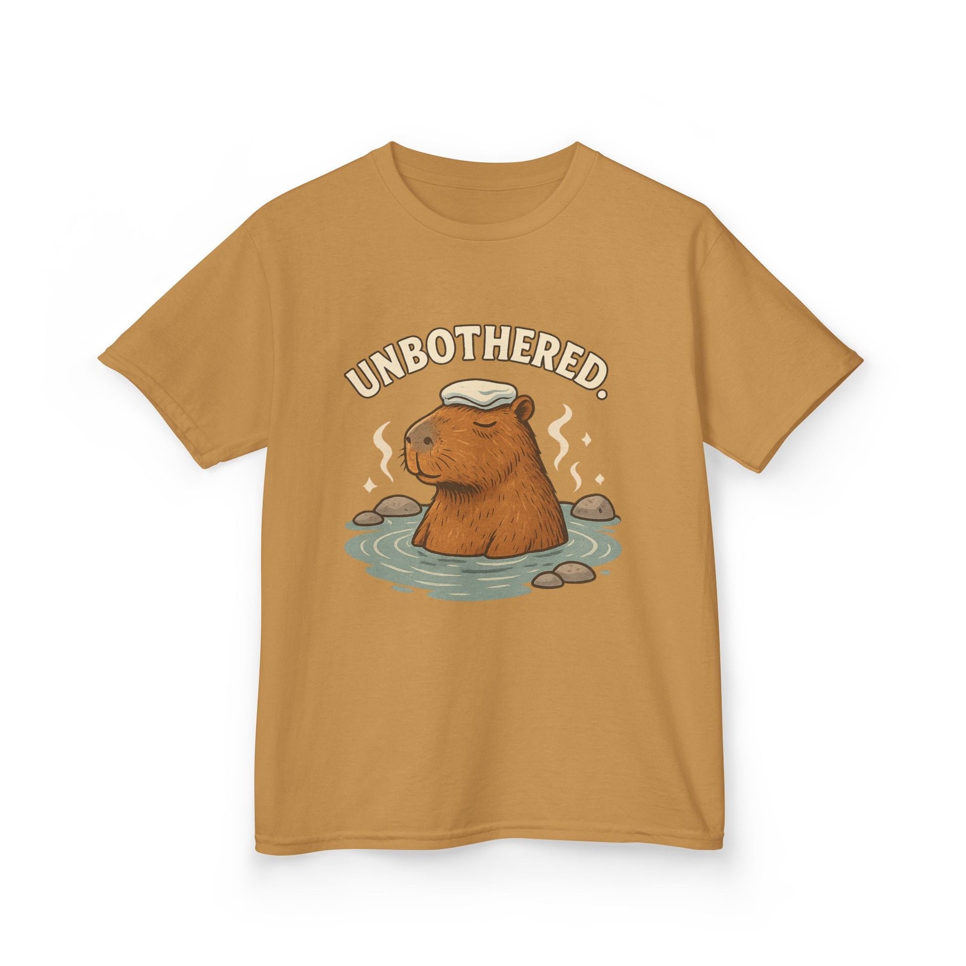 Unbothered Capybara T-Shirt for Kids – Funny Chill Animal Graphic Tee | Soft Cotton Unisex Fit