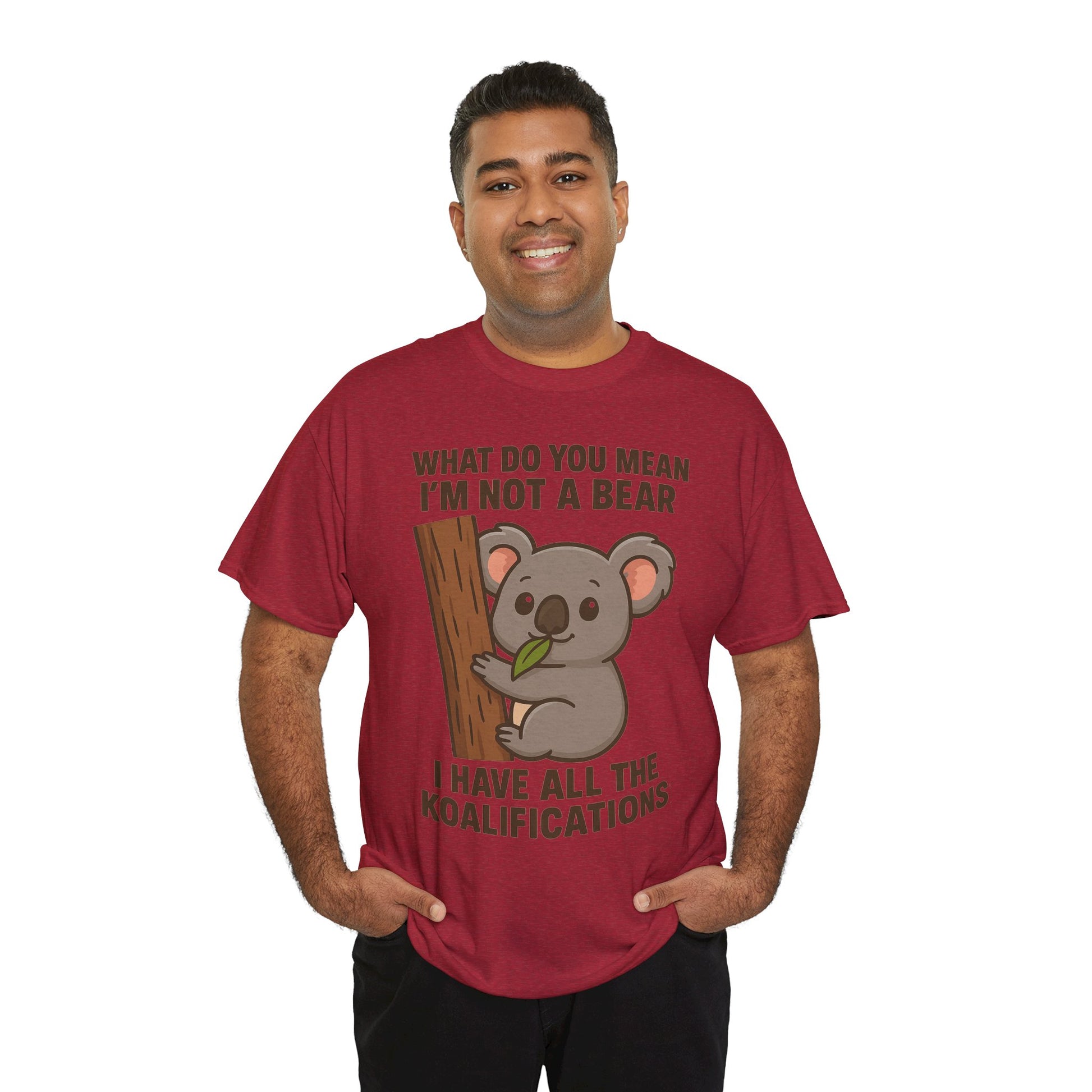 Koala Humor Shirt – Cute Unisex Cotton Tee for Animal Lovers