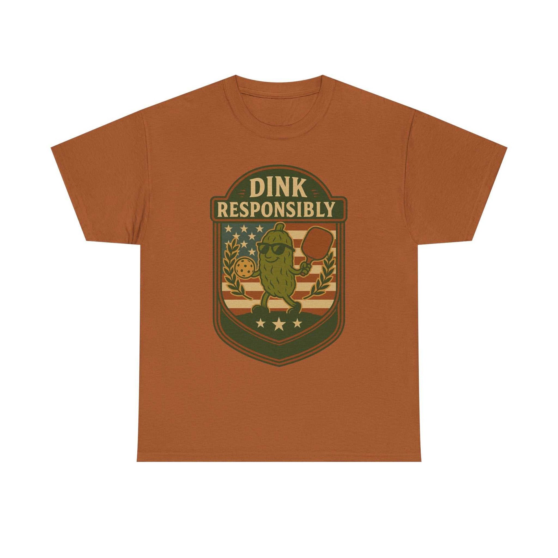 Dink Responsibly Pickleball T-Shirt – Funny Sports Tee