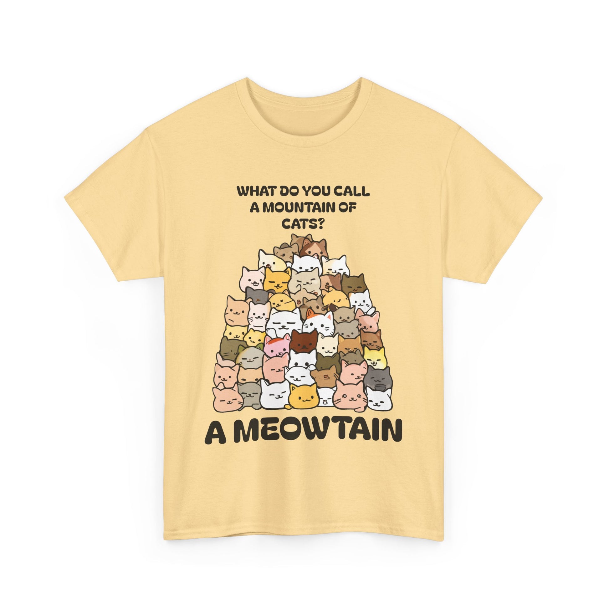 A Meowtain! Funny Cat Pile T-Shirt – Cute Kitty Graphic Tee