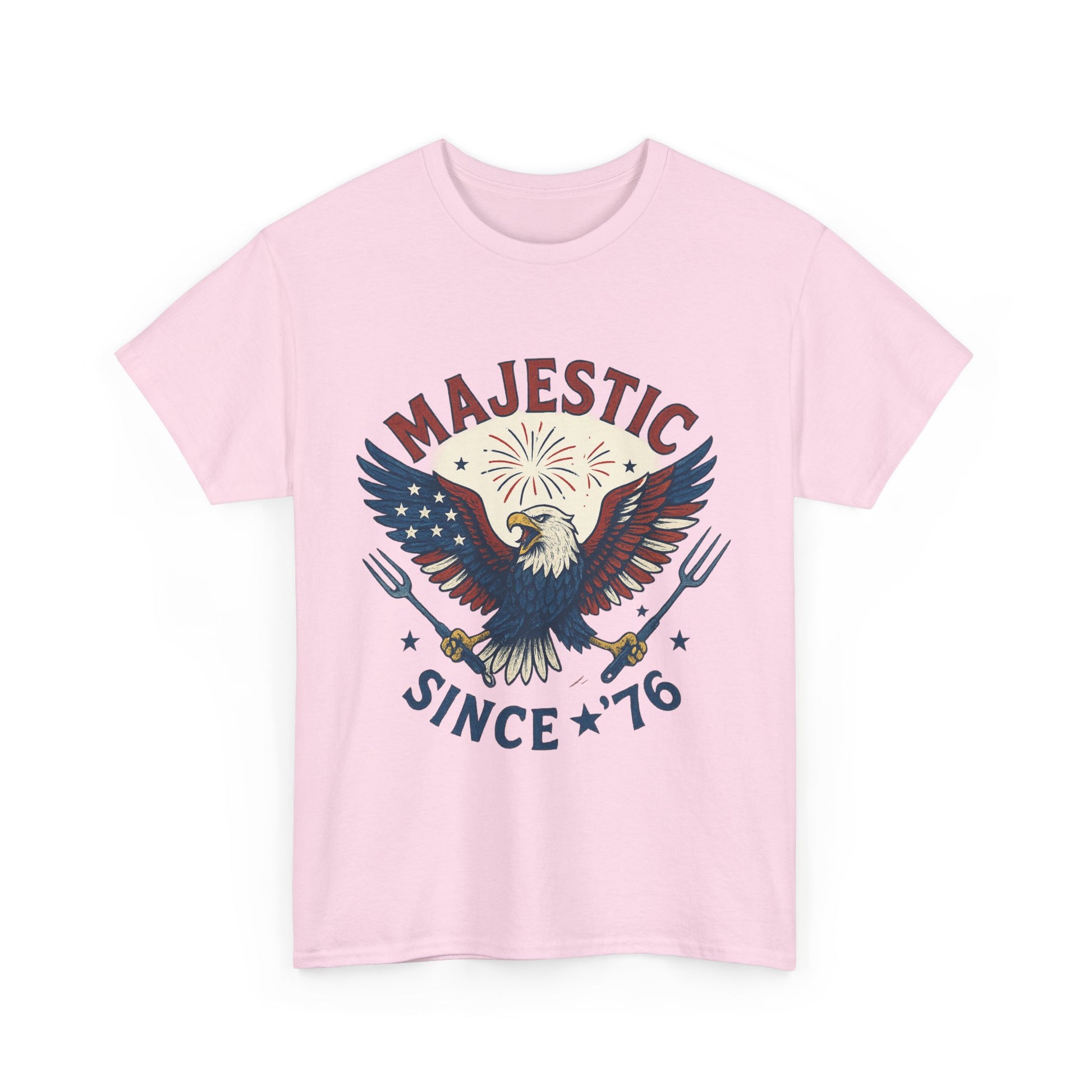 Majestic Eagle Since '76 T-Shirt – Vintage American Flag Tee for Men & Women, Patriotic USA Graphic Shirt