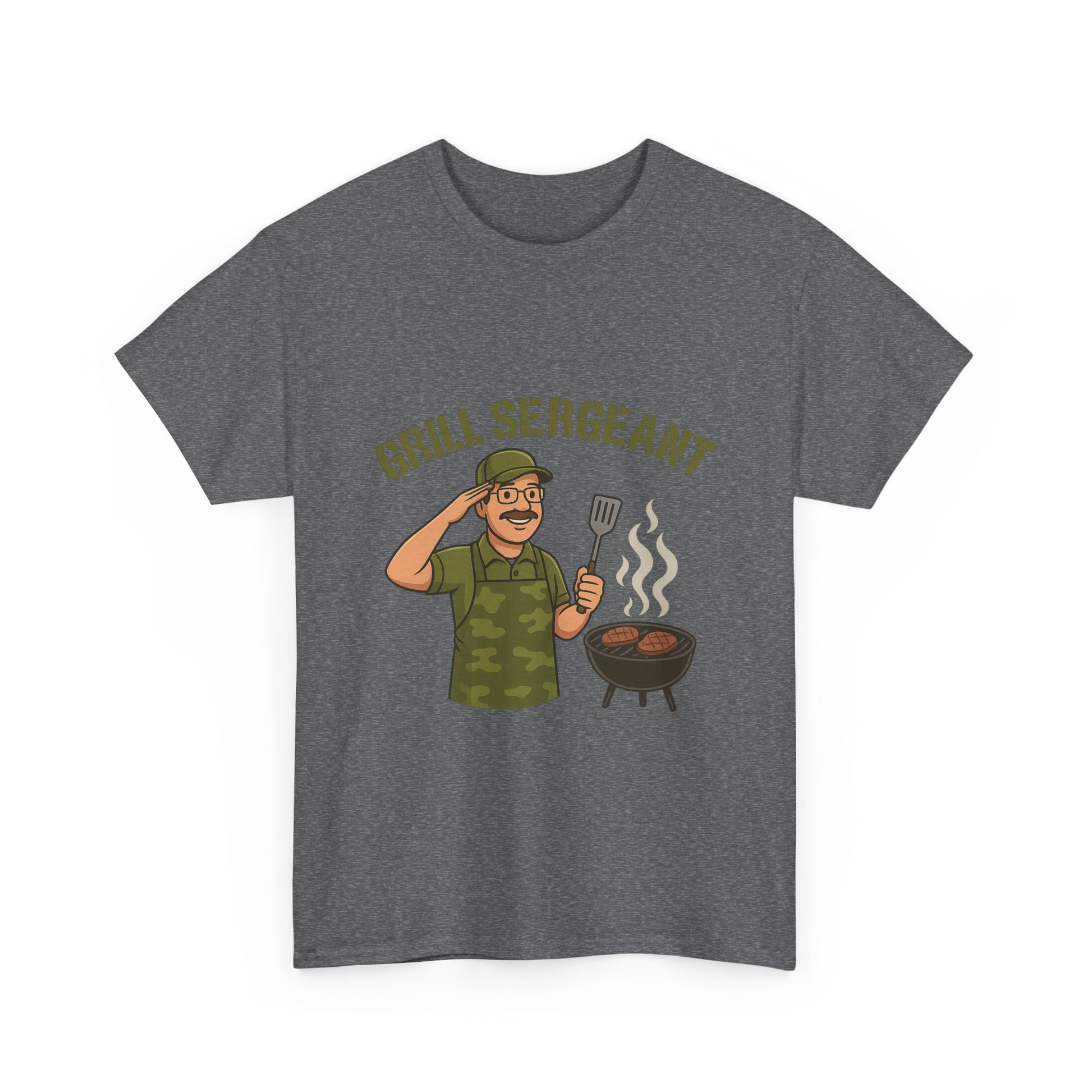 Grill Sergeant Dad BBQ T-Shirt – Funny Father’s Day Gift Tee