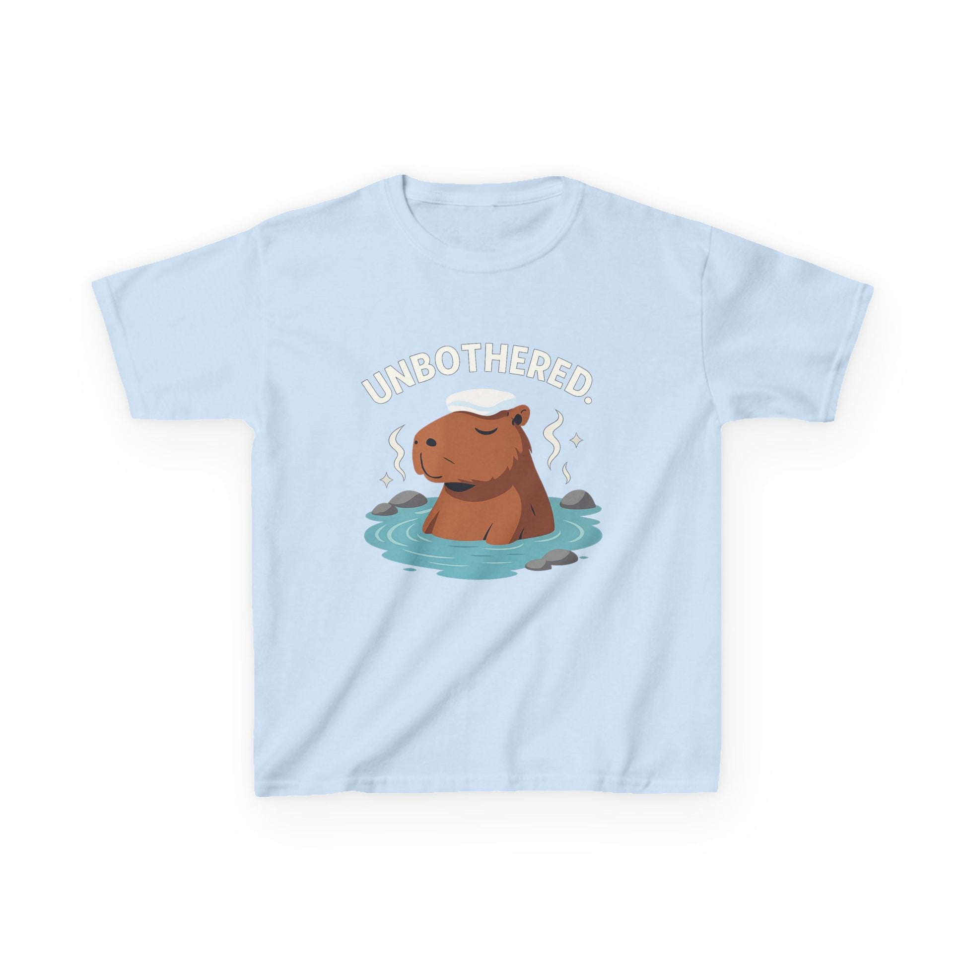 Chill Capybara Kids T-Shirt – Relaxed Vibe Unisex Heavy Cotton Tee
